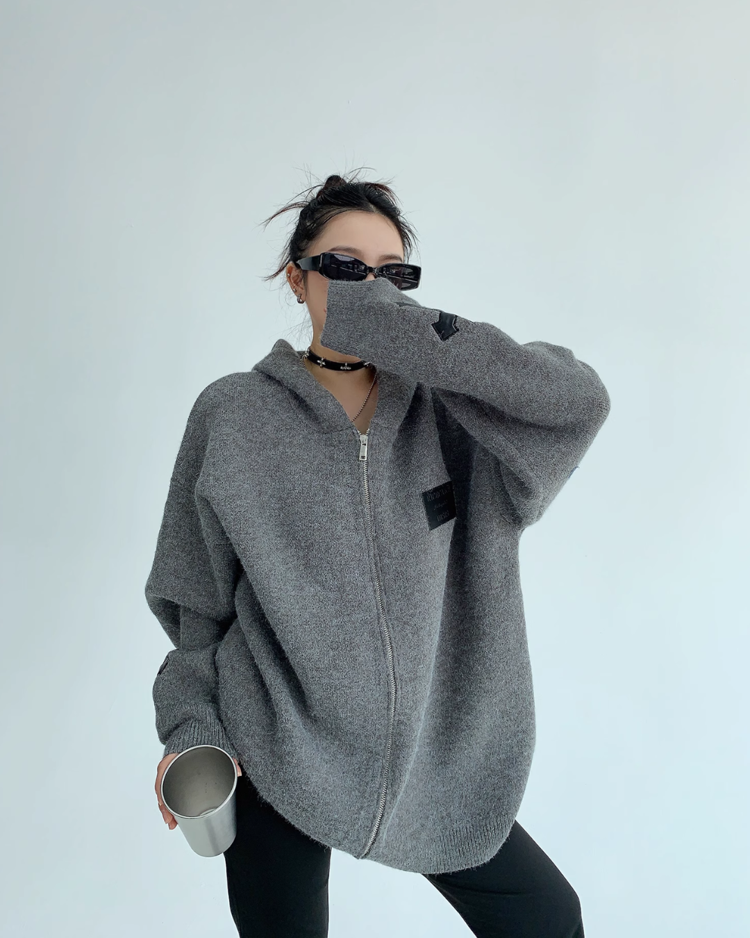 Halo Cross-Zip Hoodie