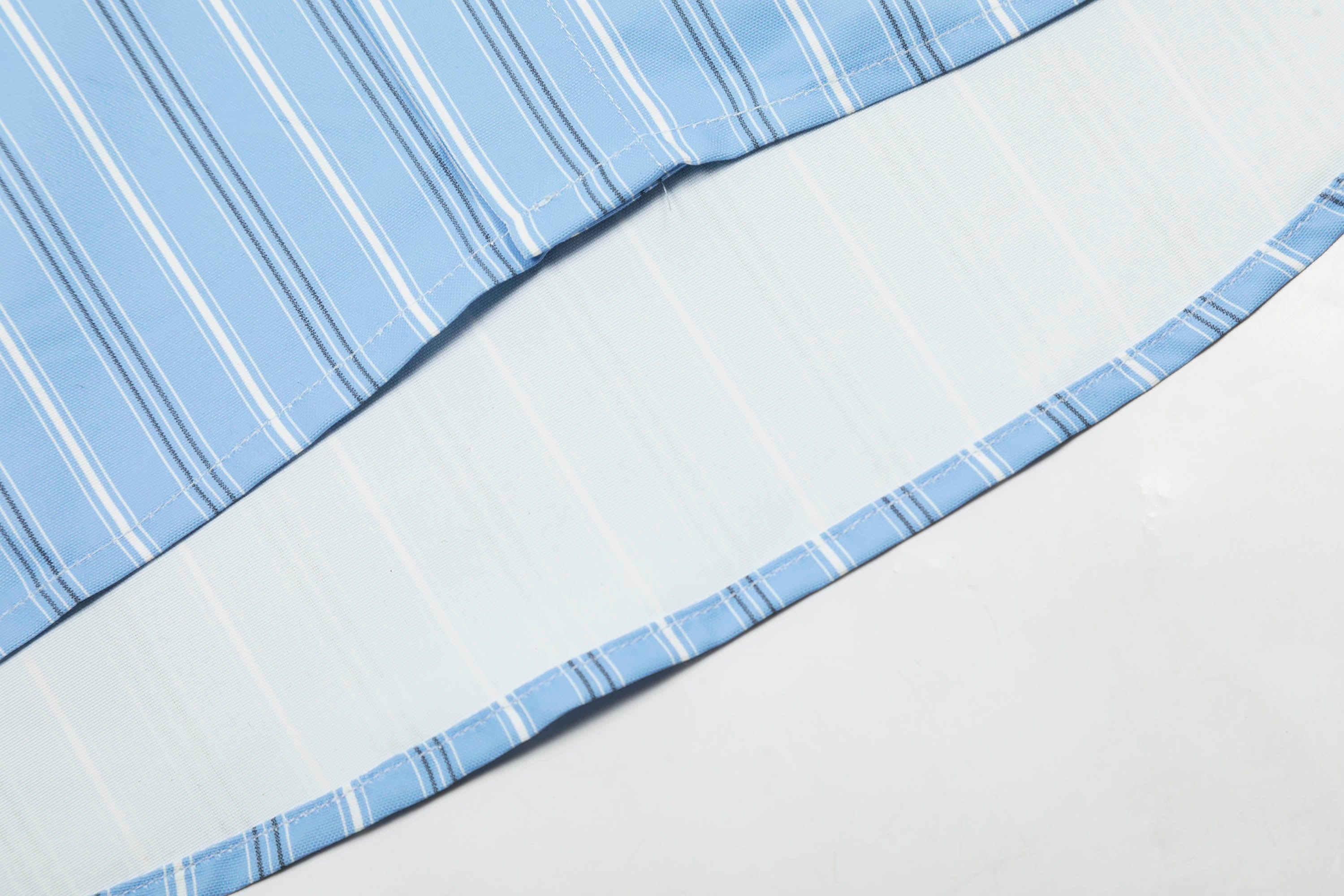 Striped Hoodie Shirt with Tie Print