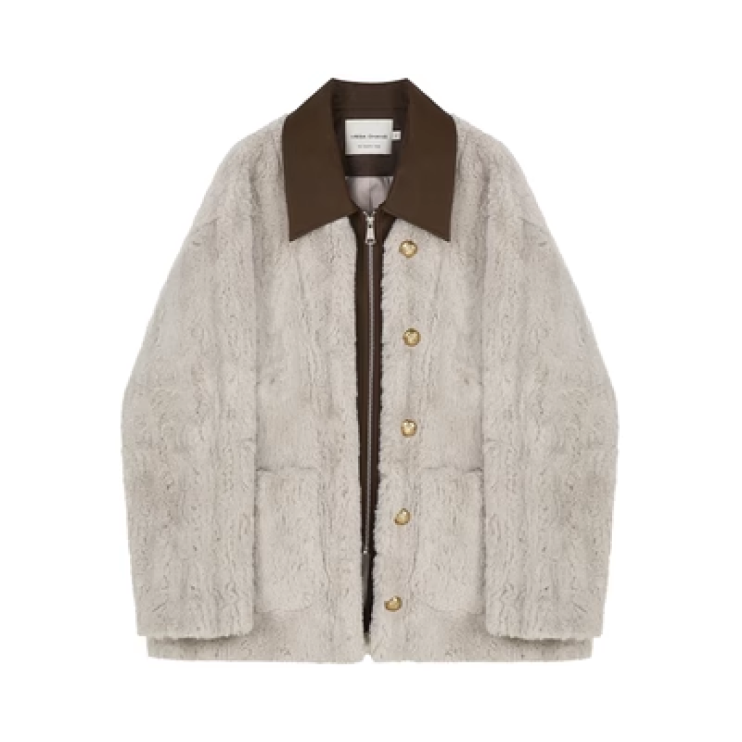Bicolor Fur Coat - chiclara