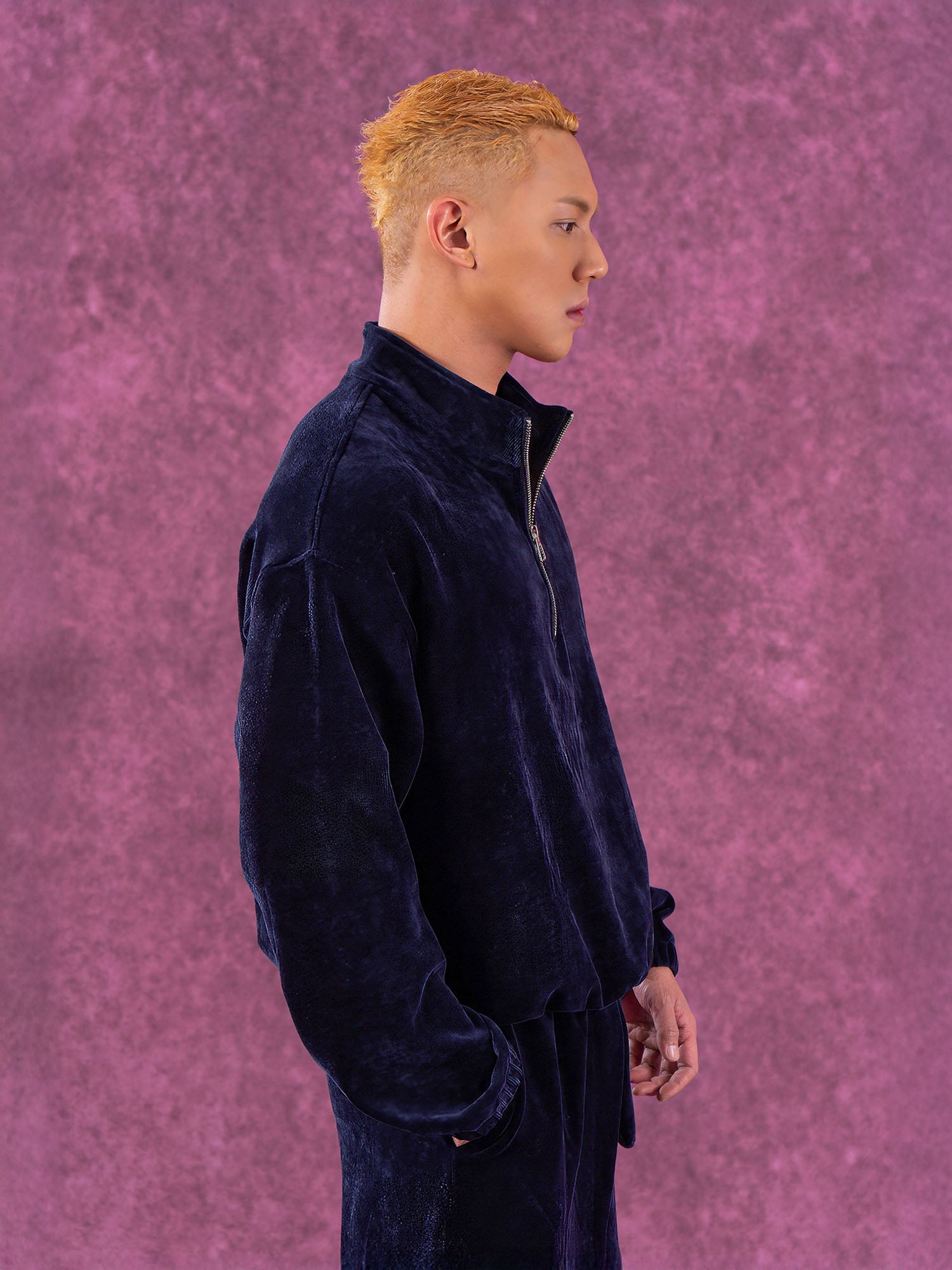 Velvet Quarter-Zip Pullover