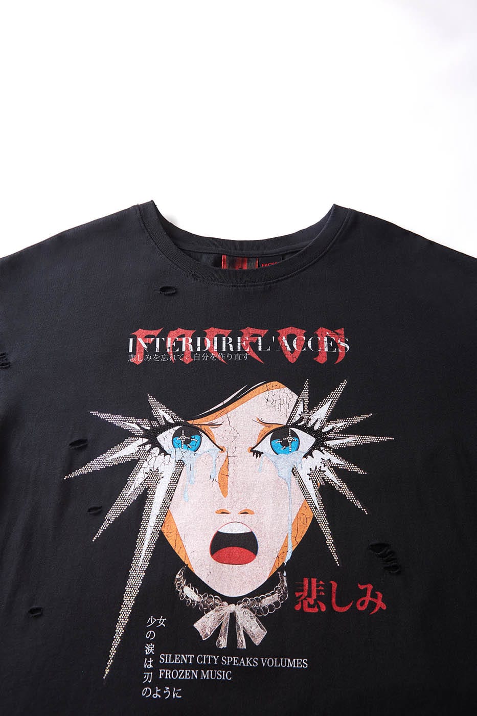 애니메이션 소녀 그래픽 티셔츠