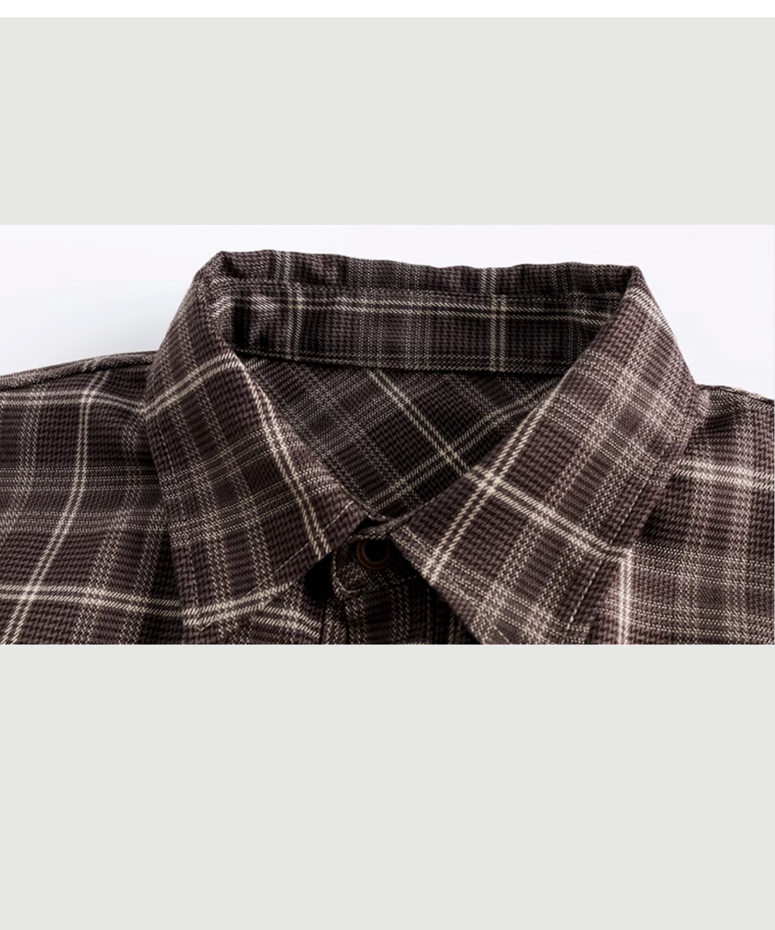 디스트레스 패치워크 체크 셔츠