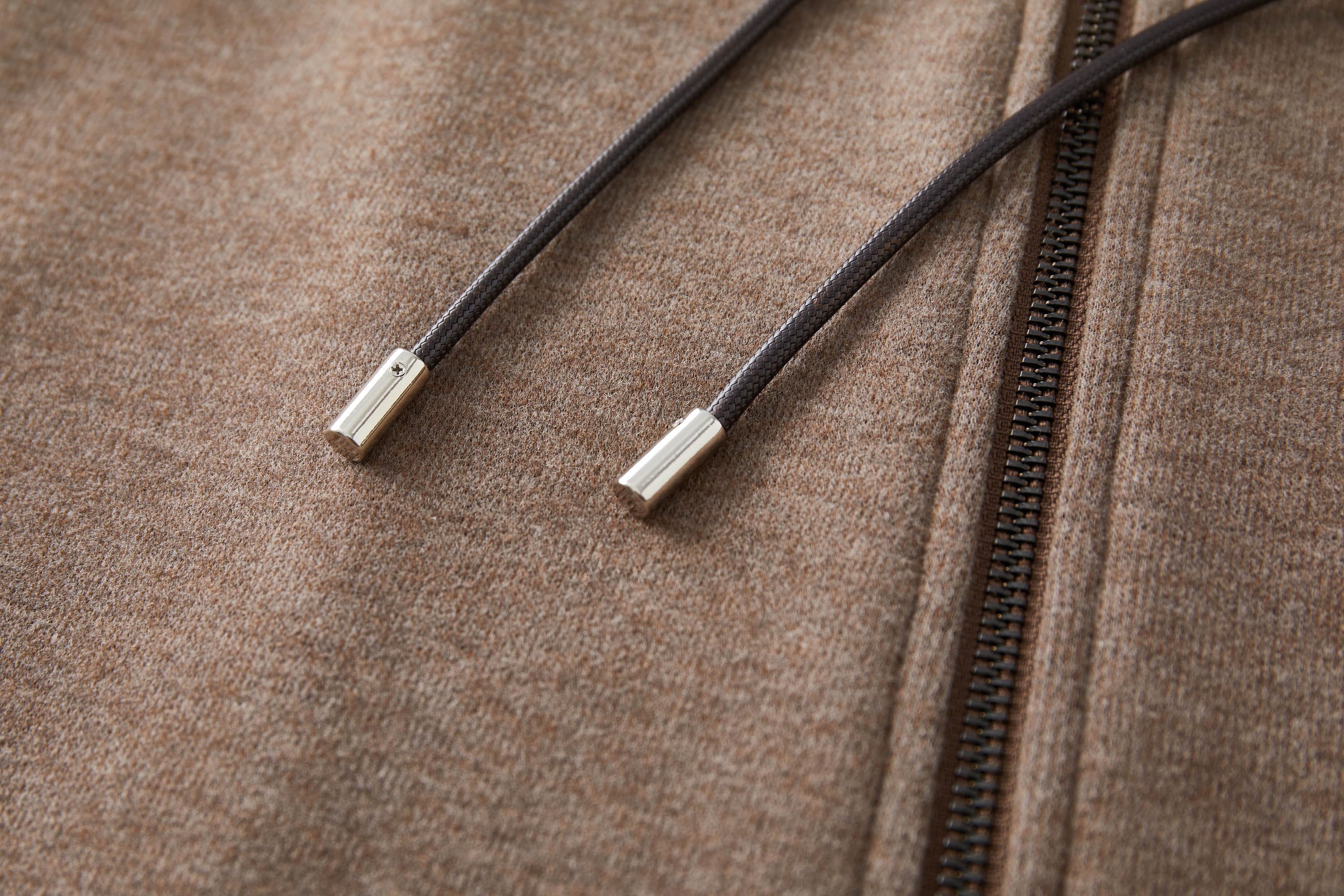 Chaqueta con capucha con cremallera forrada de Sherpa