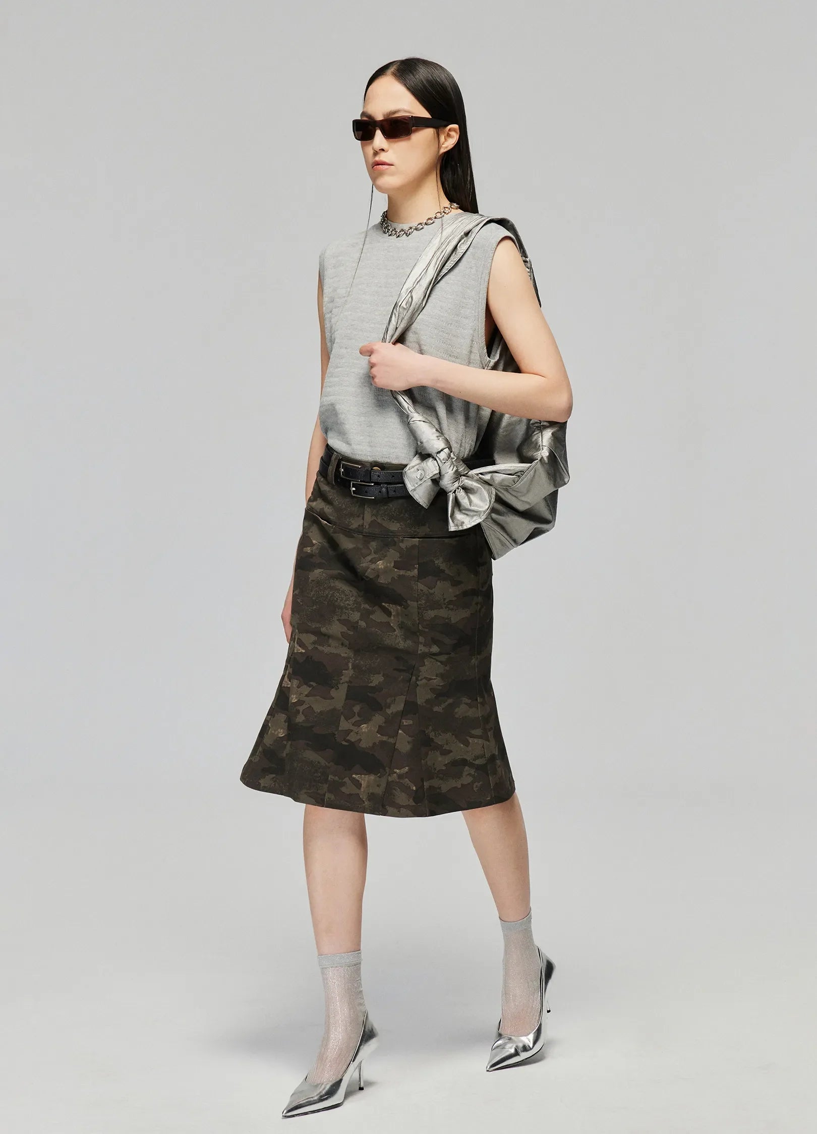 Camo Print Mermaid Skirt