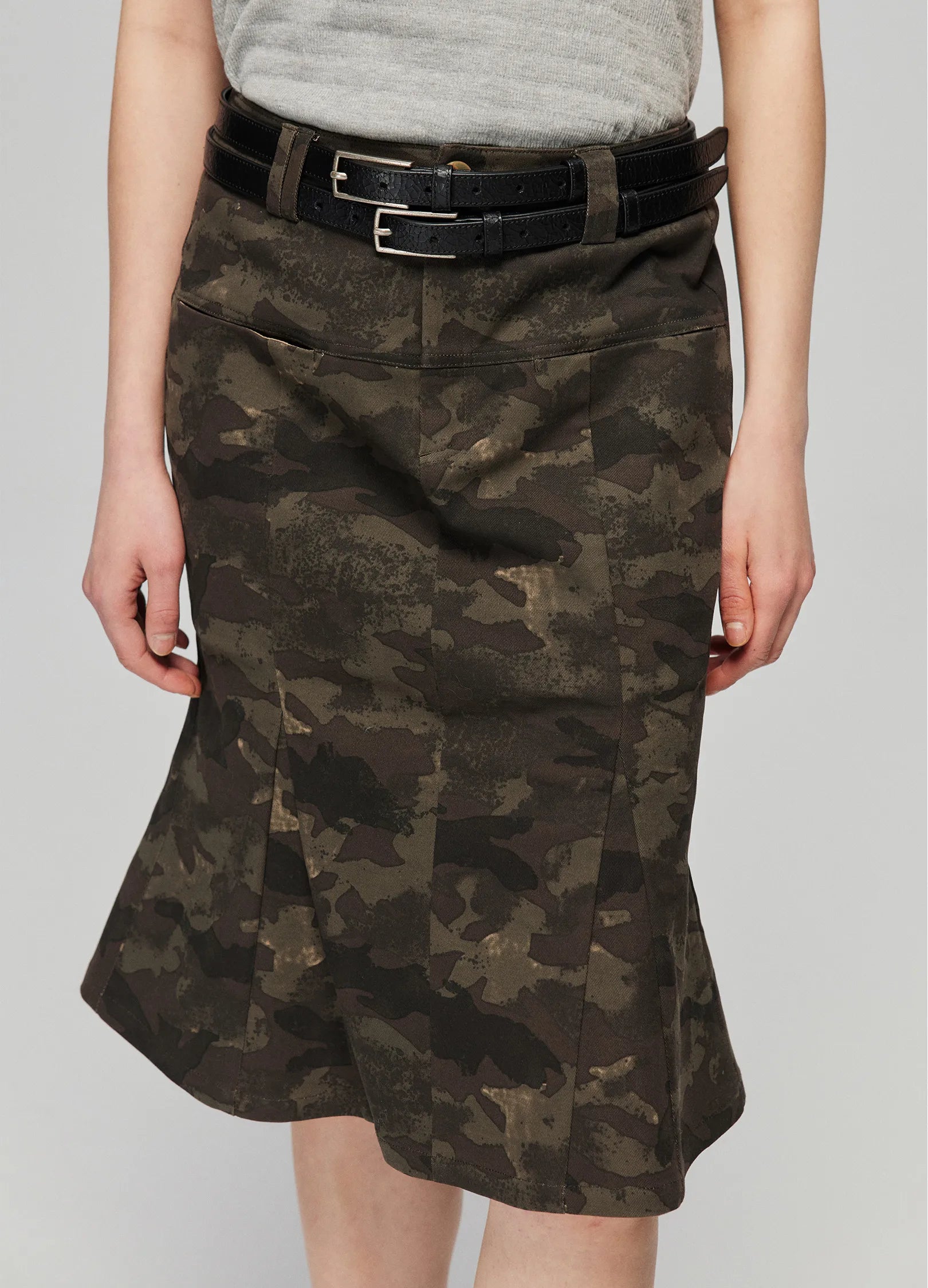 Camo Print Mermaid Skirt