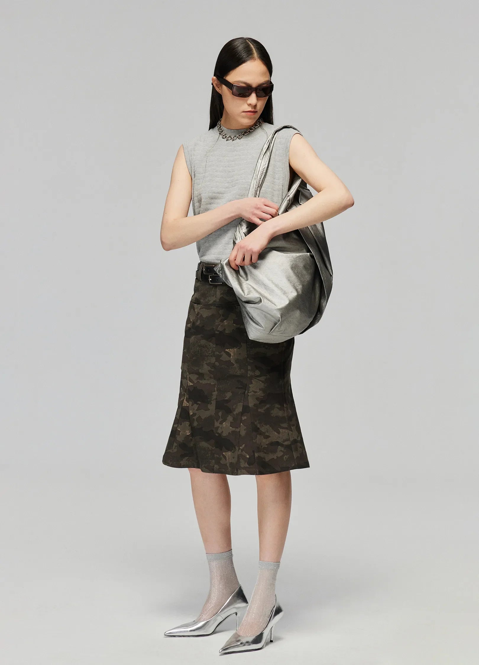 Camo Print Mermaid Skirt