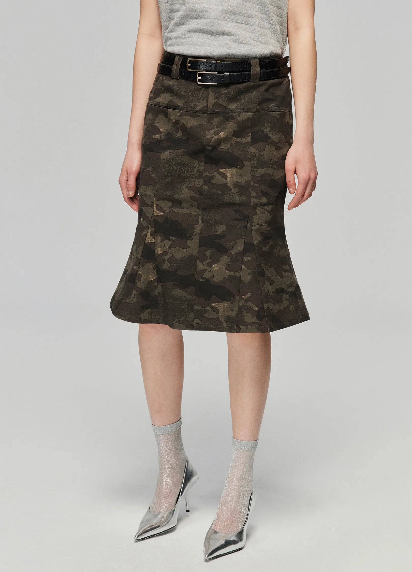 Camo Print Mermaid Skirt
