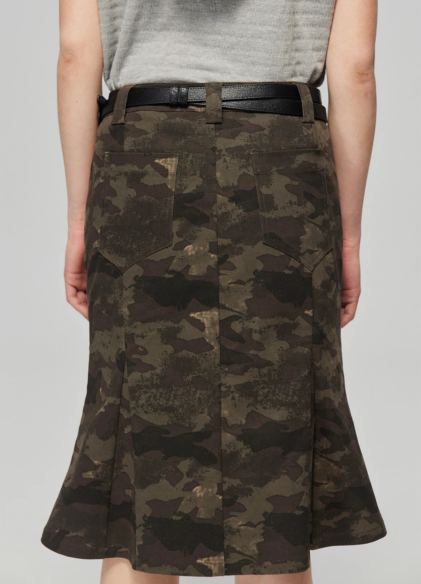 Camo Print Mermaid Skirt