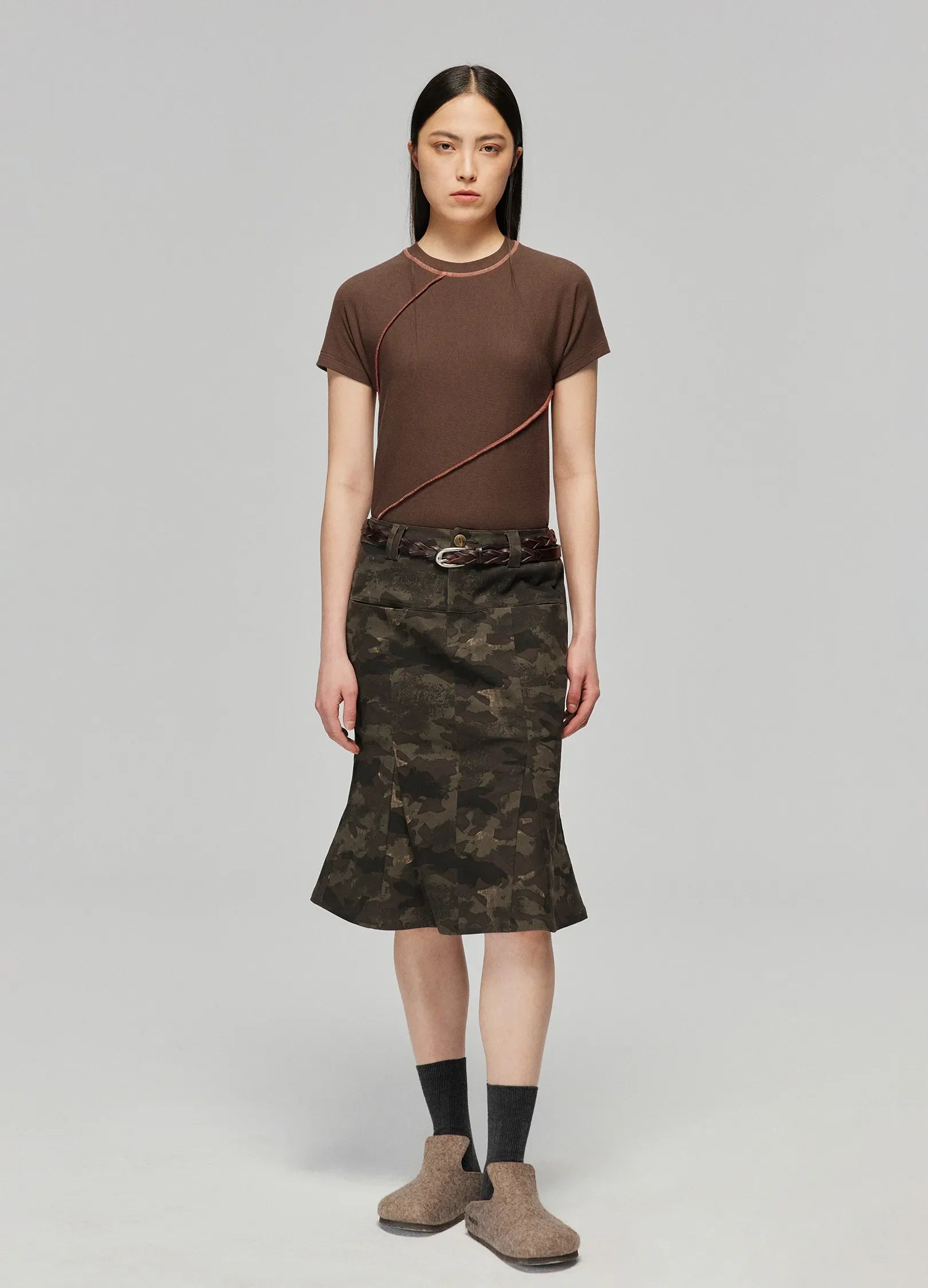 Camo Print Mermaid Skirt