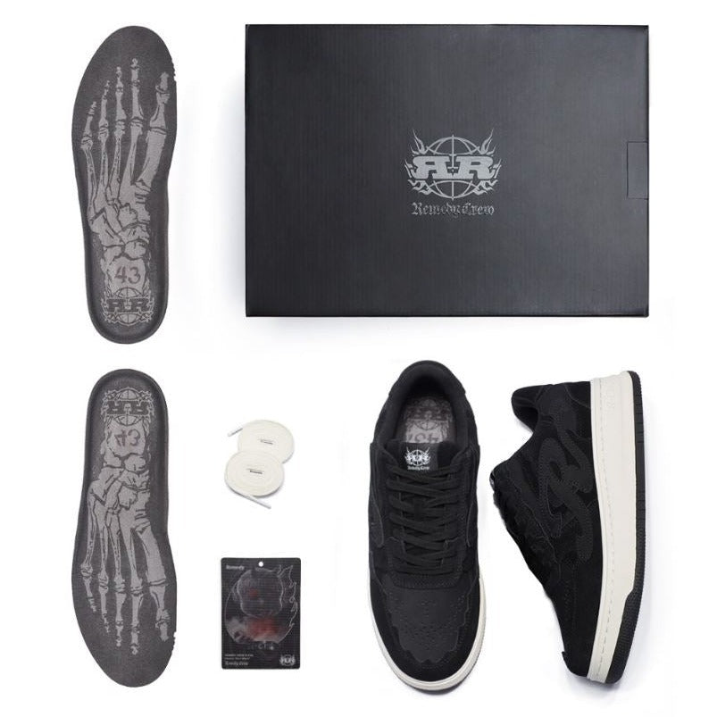 Pattern Platform Sneakers Black