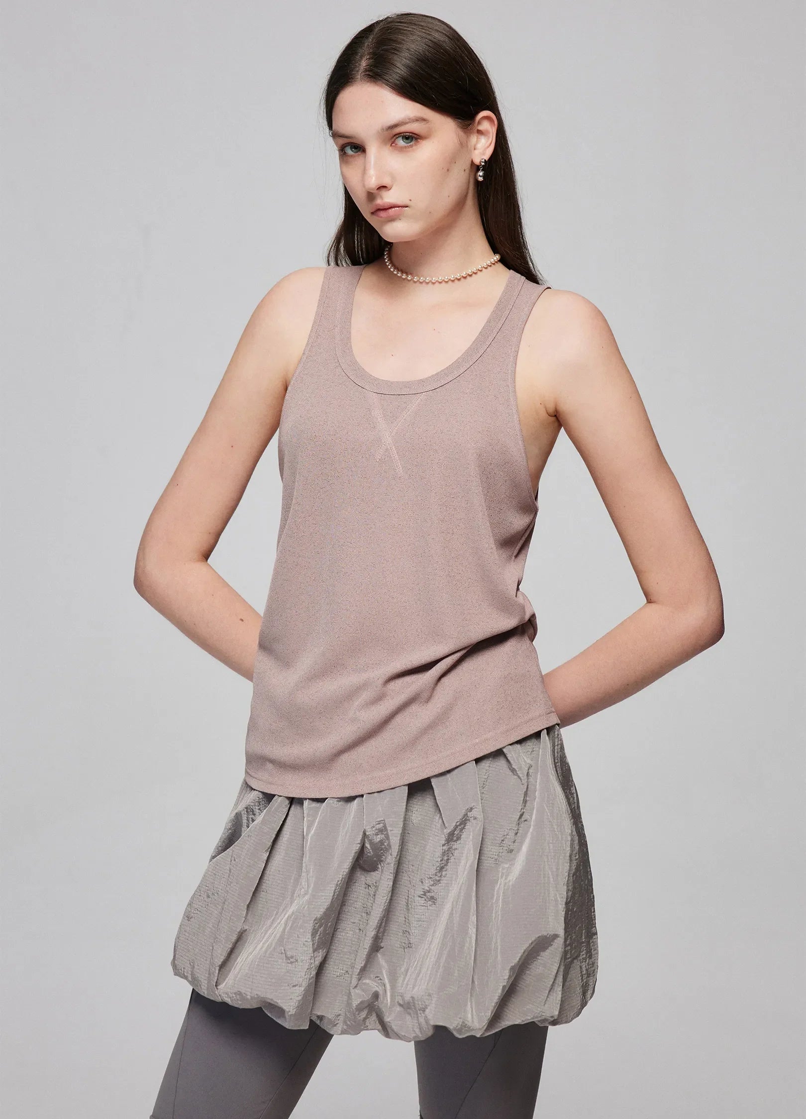 올리브 베이직 탱크탑