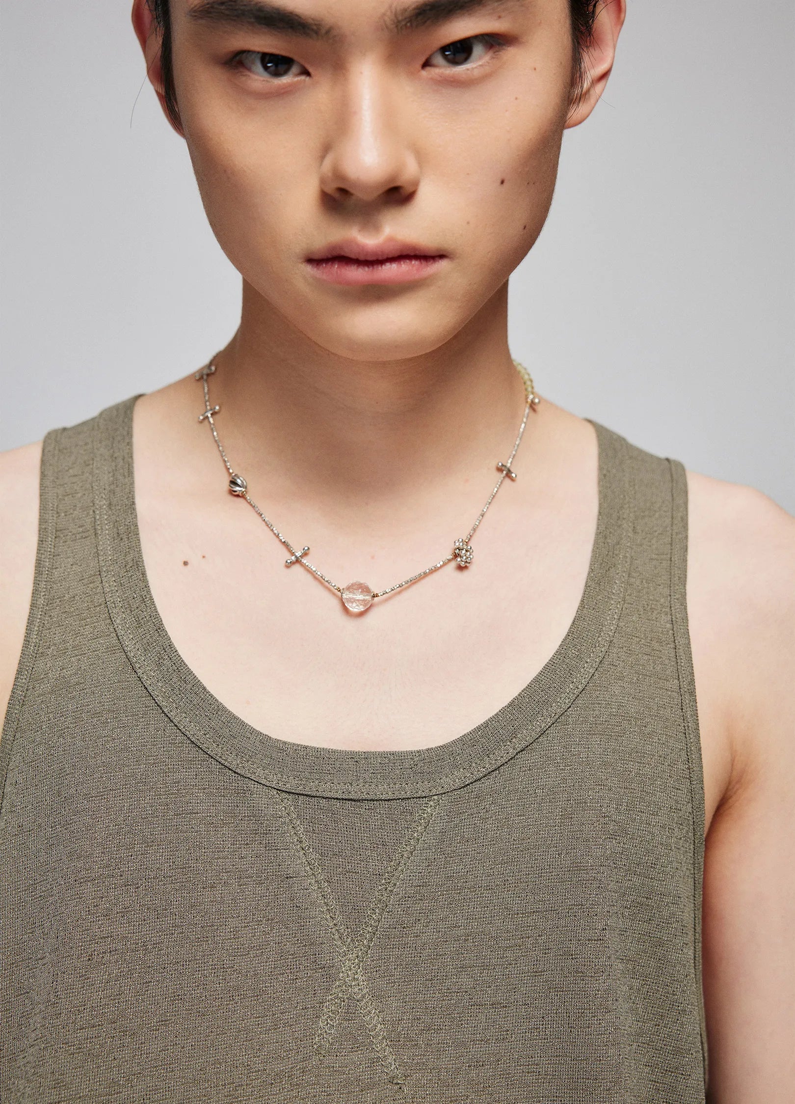 올리브 베이직 탱크탑