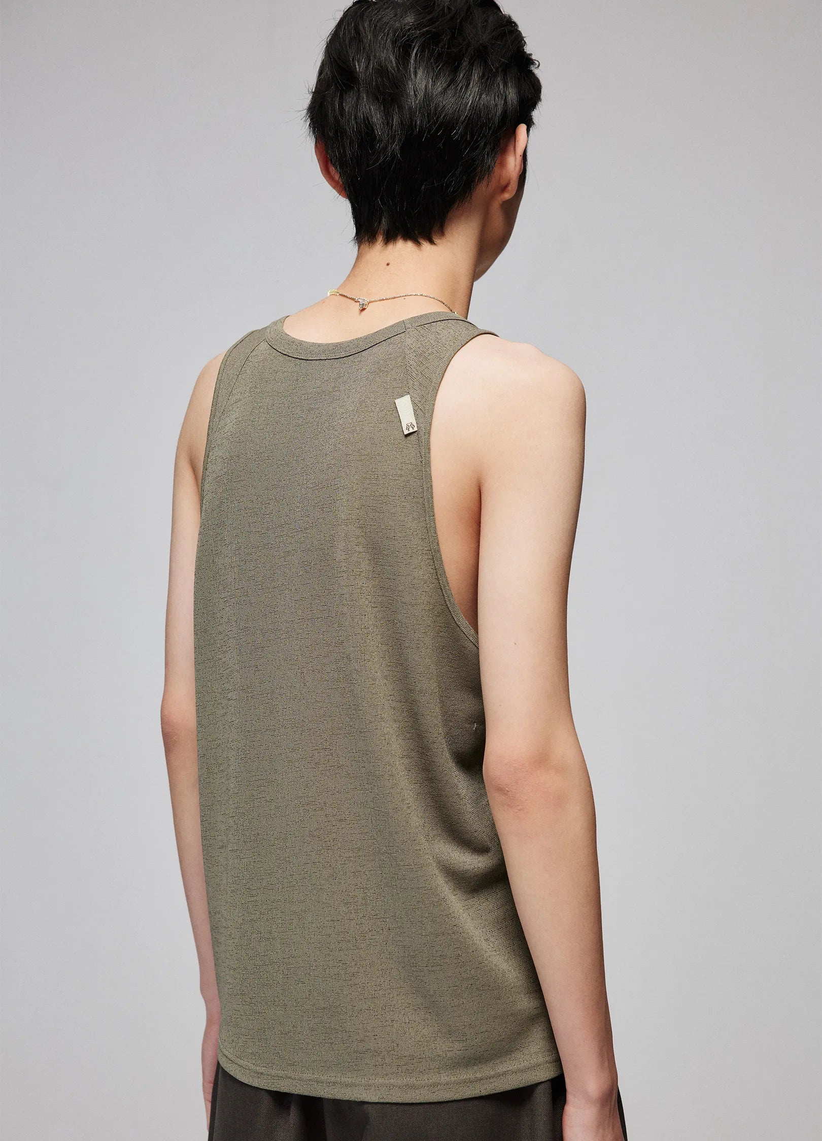 올리브 베이직 탱크탑