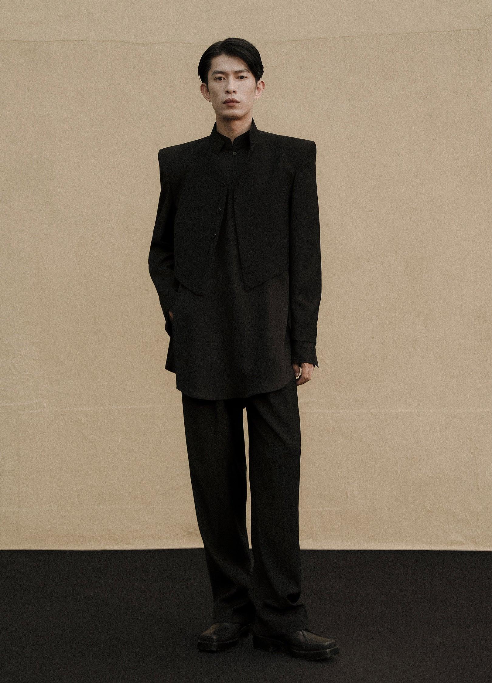 Chic V-Cut Cropped Blazer - chiclara