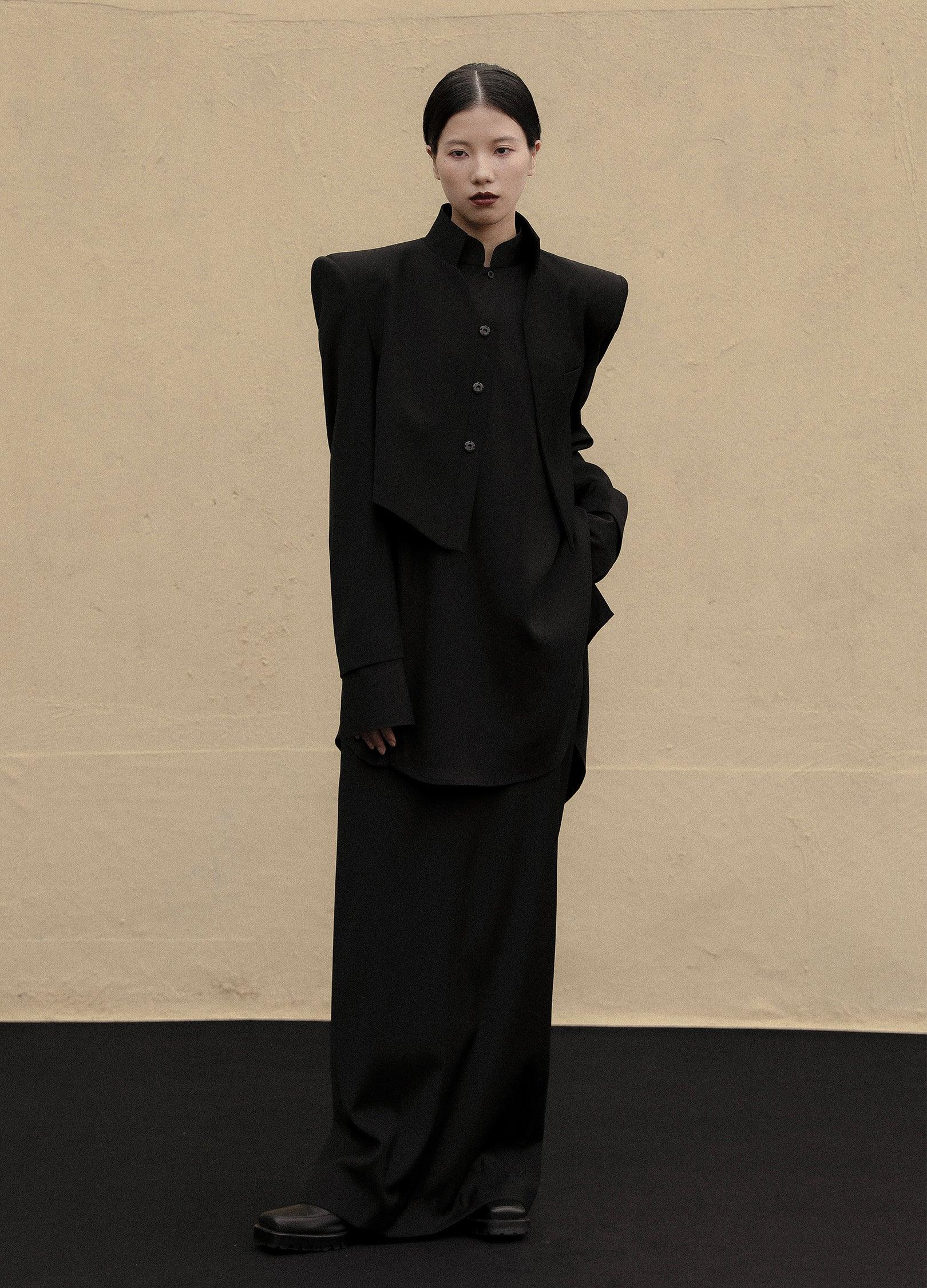 Chic V-Cut Cropped Blazer - chiclara