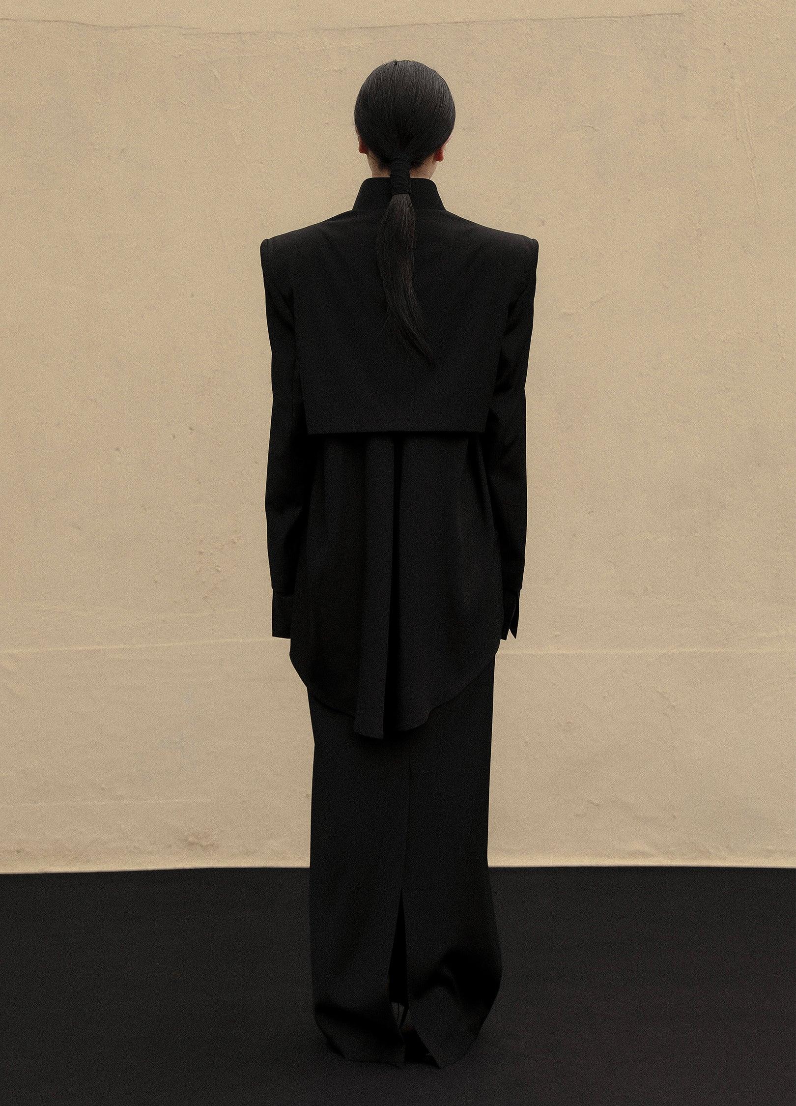 Chic V-Cut Cropped Blazer - chiclara