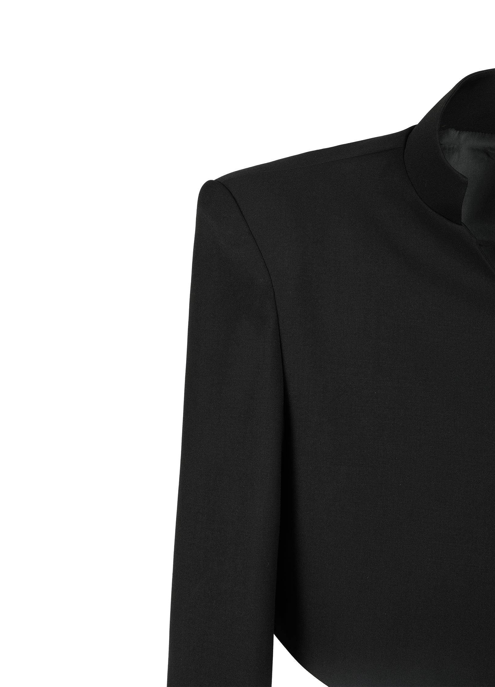 Chic V-Cut Cropped Blazer - chiclara