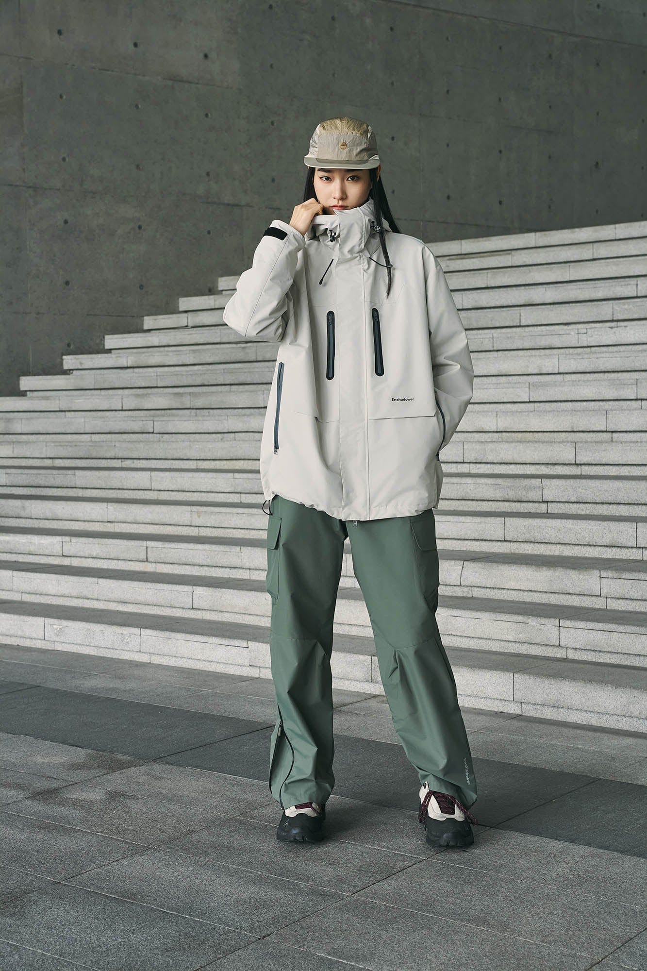 테크 카고 방수 바지