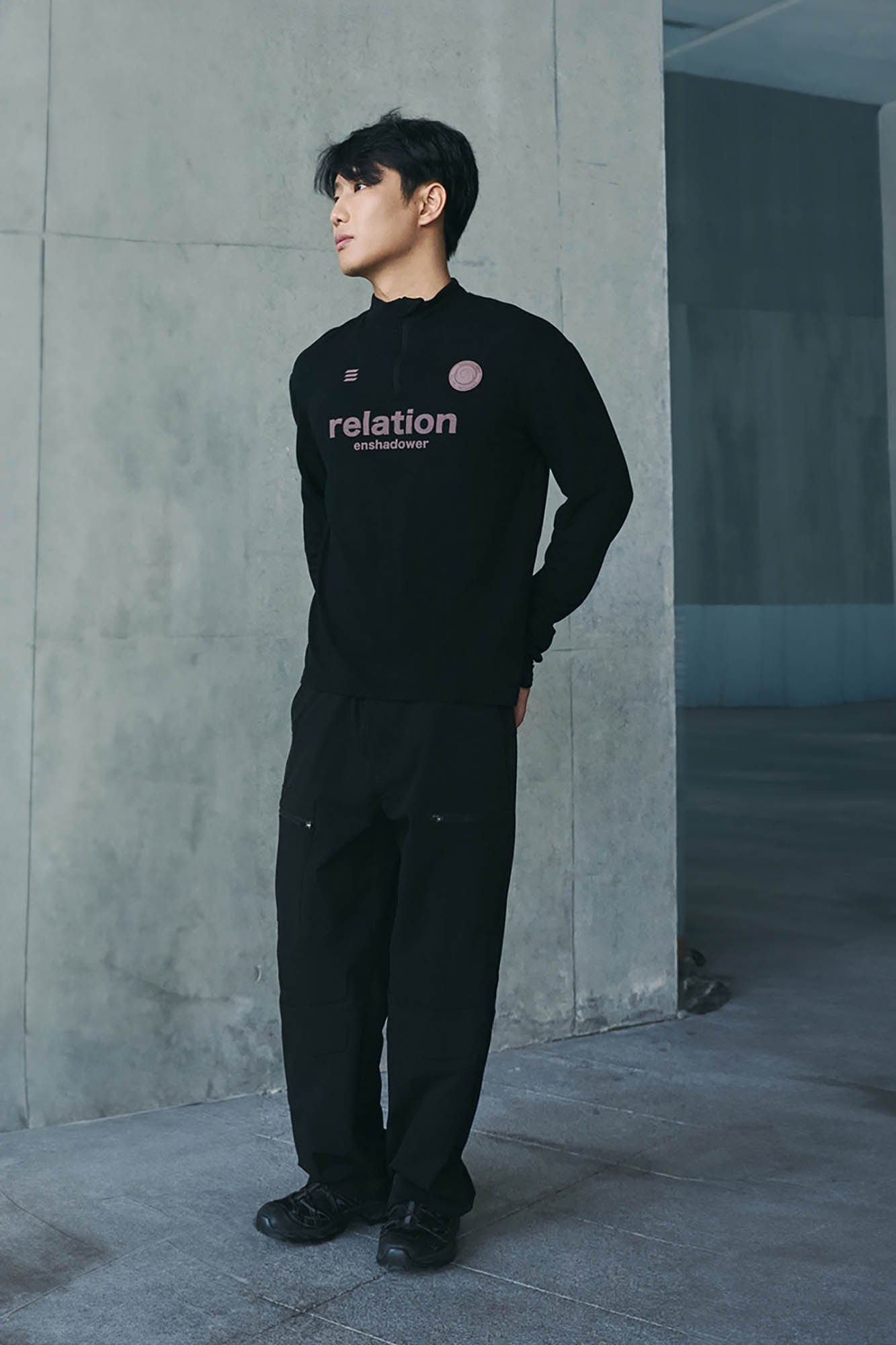 Sweat-shirt de relation quart de zip