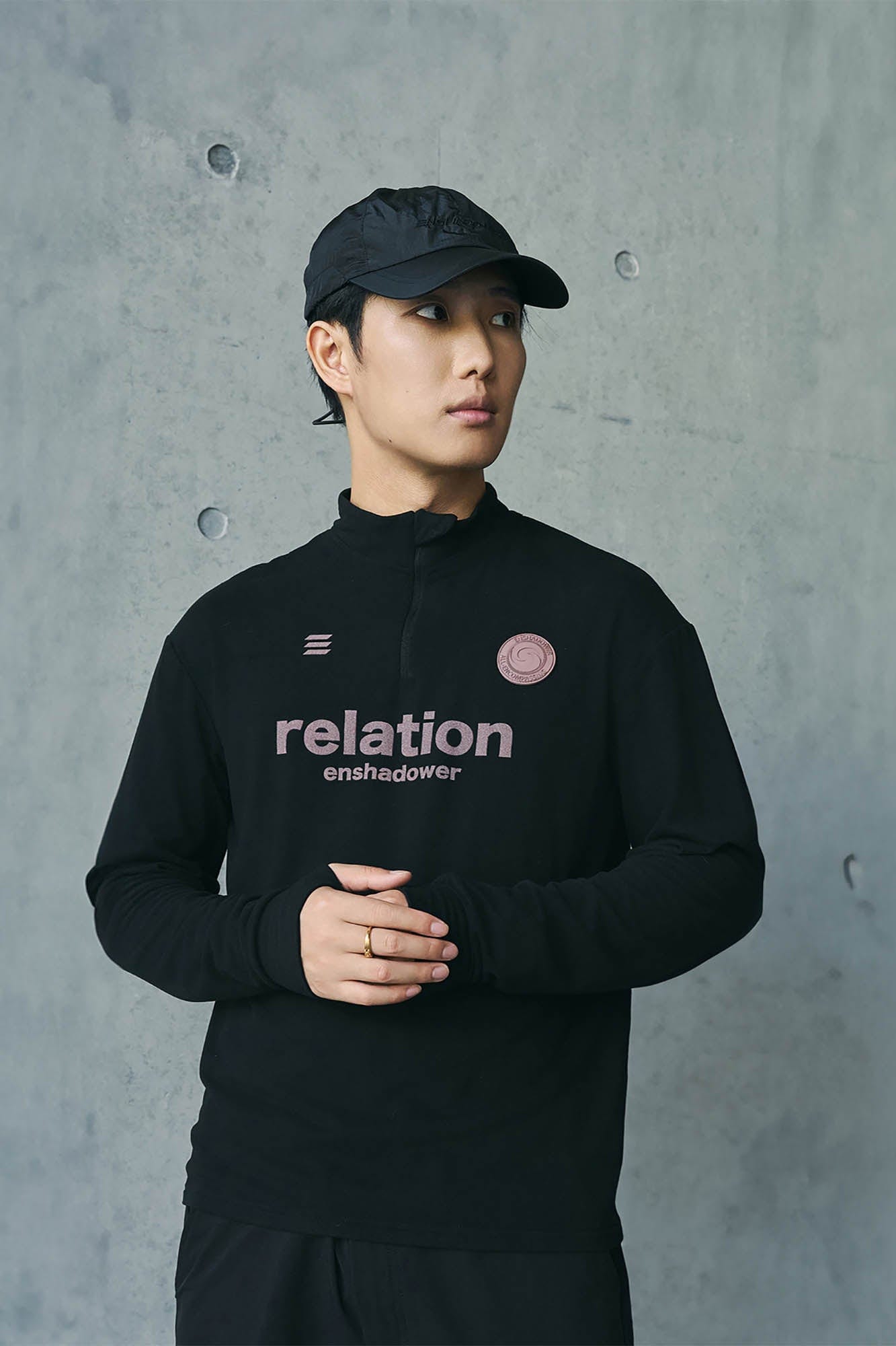Sweat-shirt de relation quart de zip