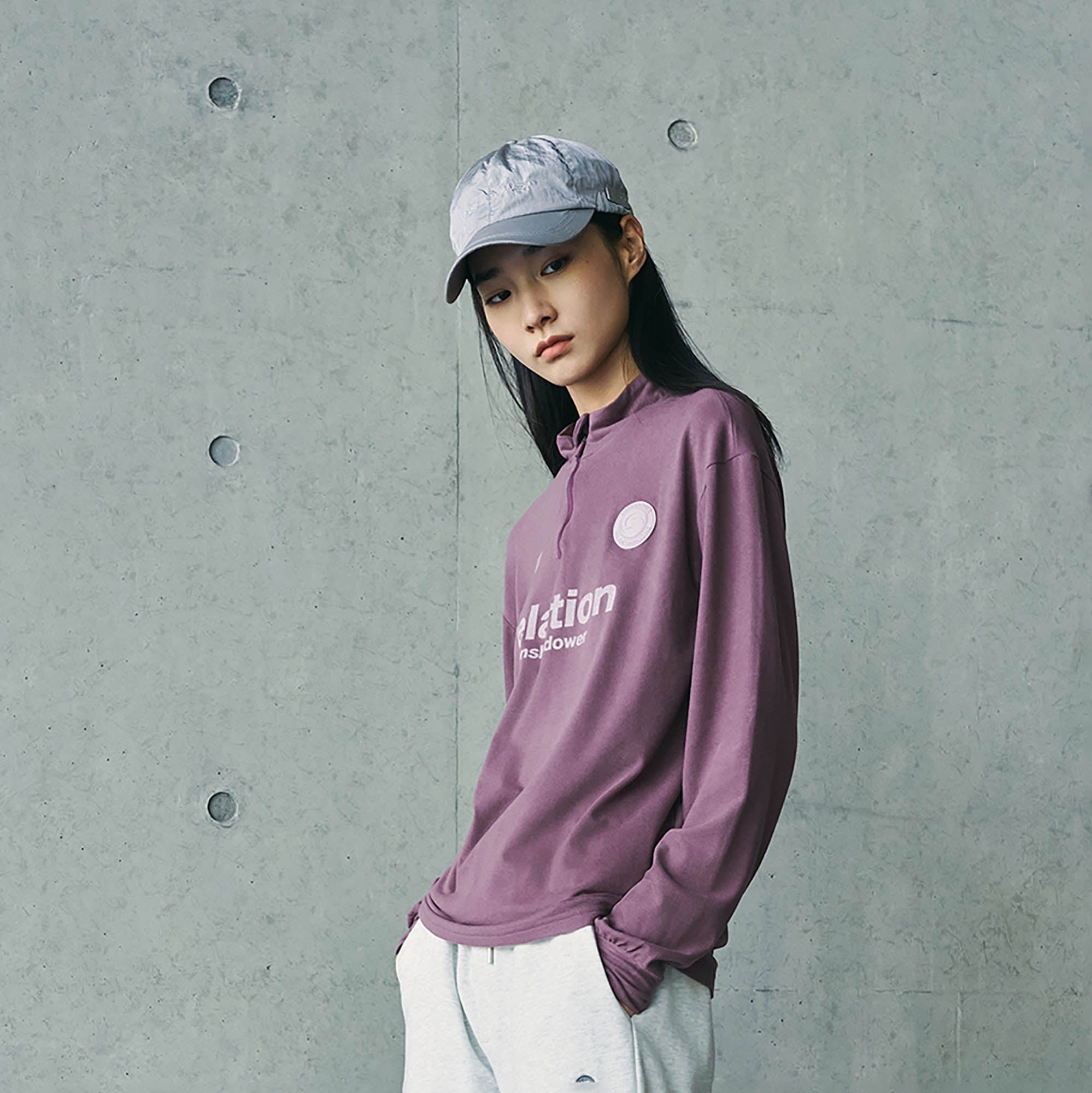 Sweat-shirt de relation quart de zip