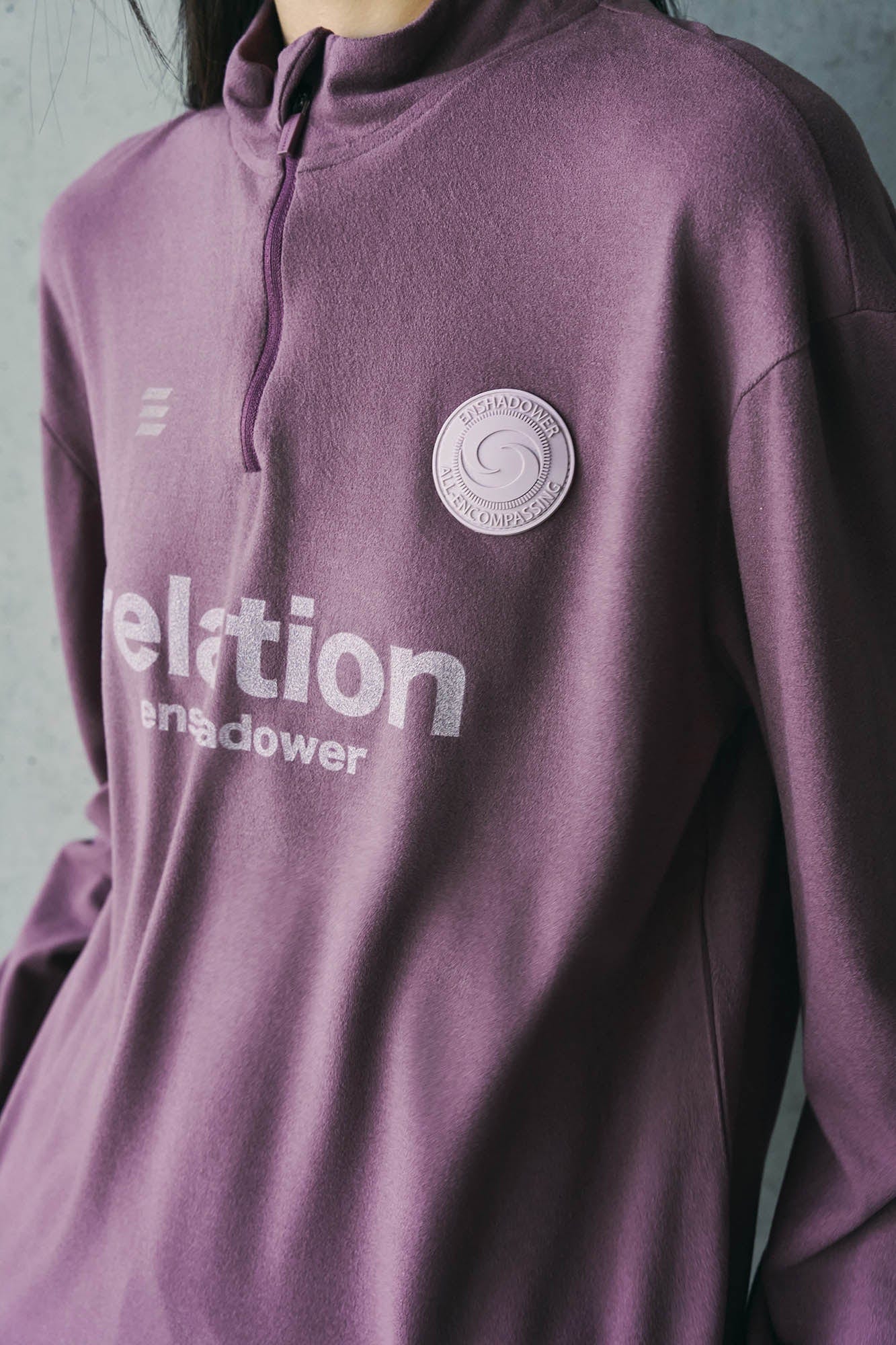 Sweat-shirt de relation quart de zip