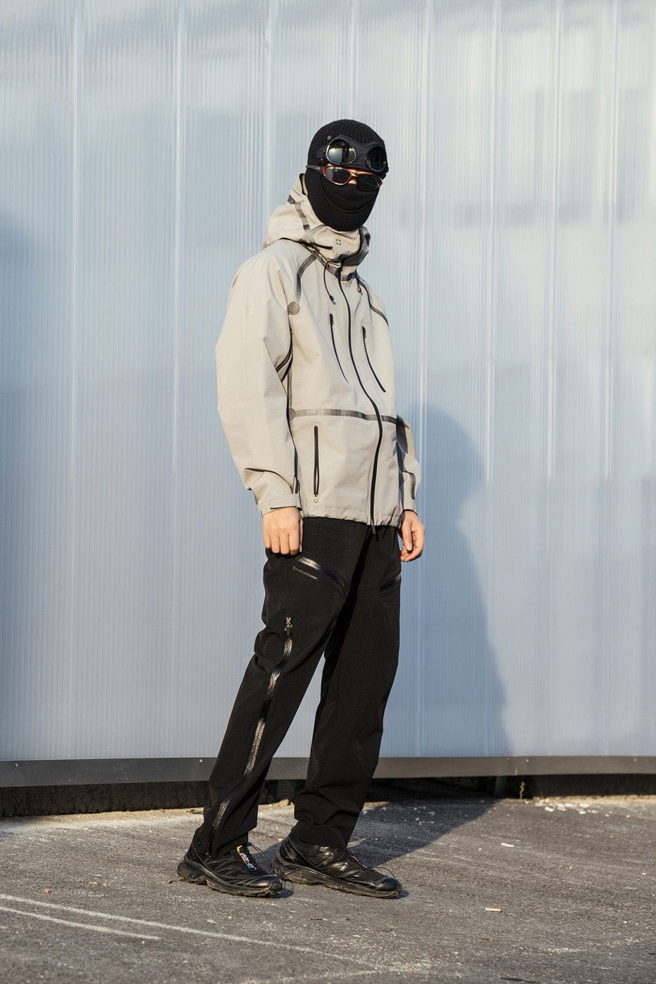 Pantalones de pista zip