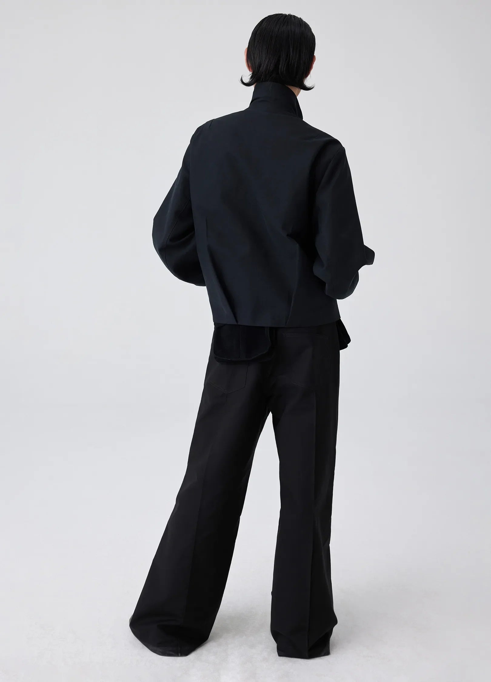 Darted Zip Pocket Bomber Jacket