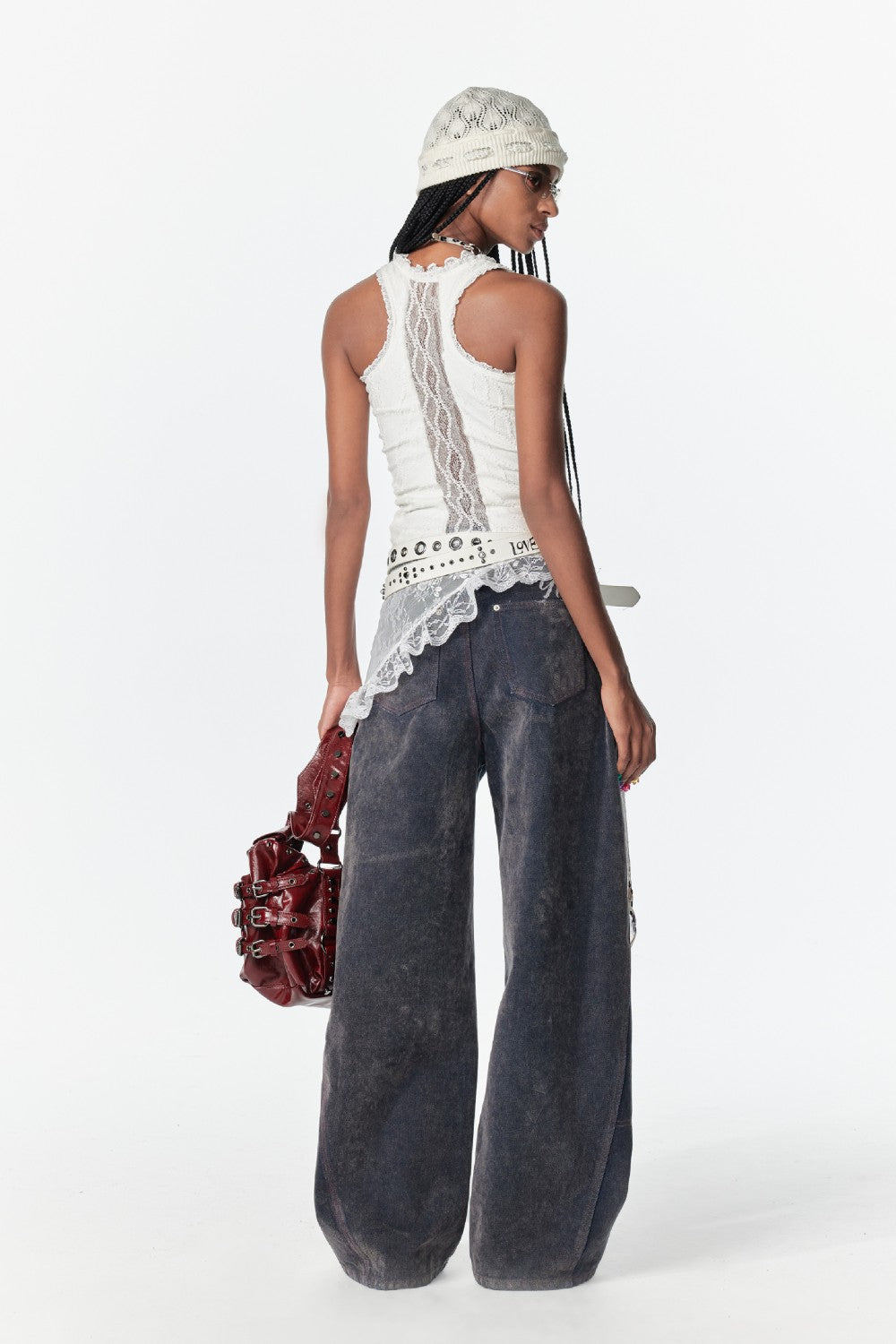 Lace-Trimmed Tank Top