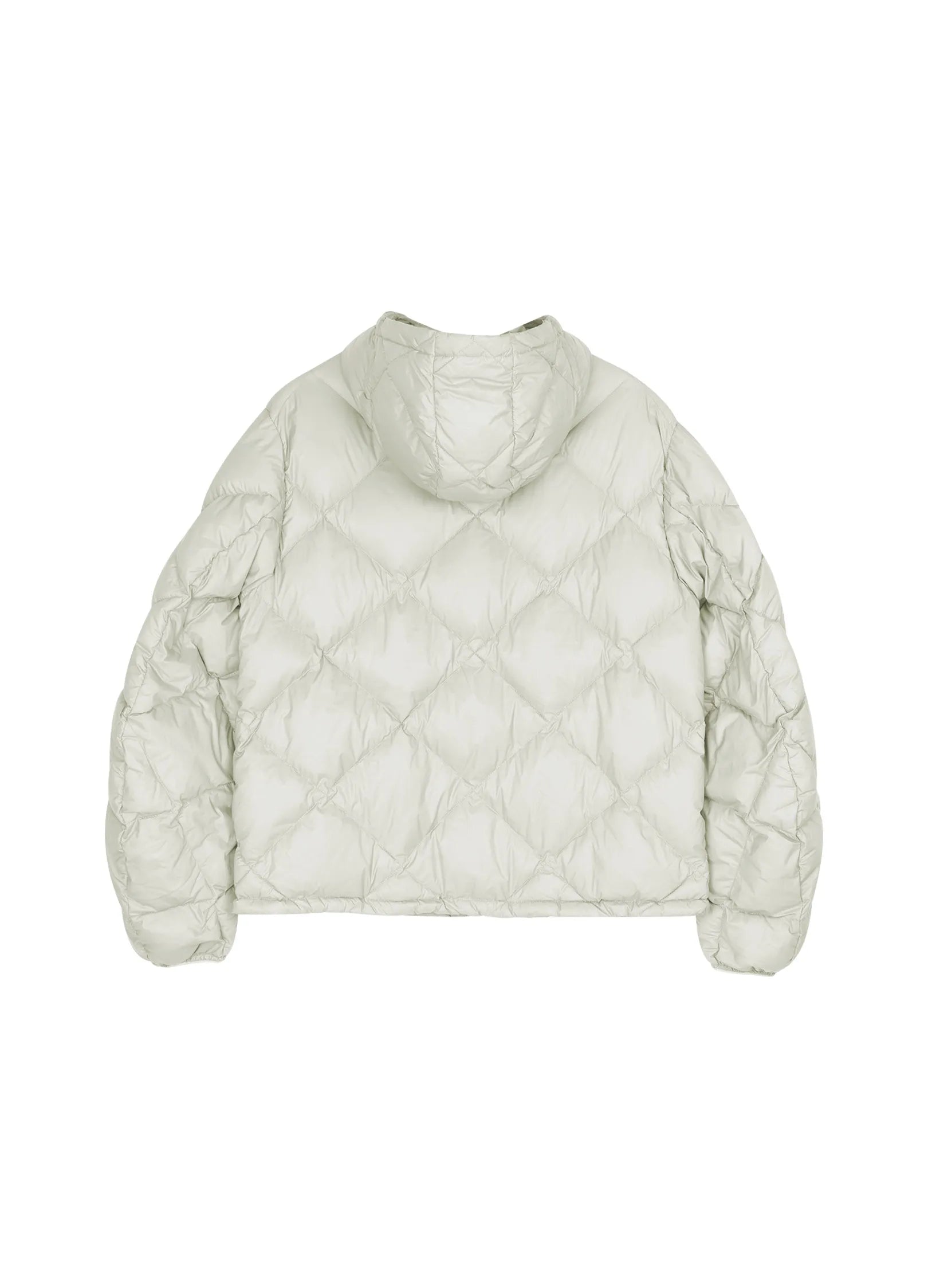 Diamond-Quilted Hooded Puffer Jacket