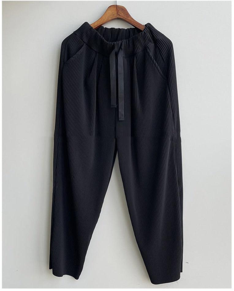 Drawstring Drape Retro Pants
