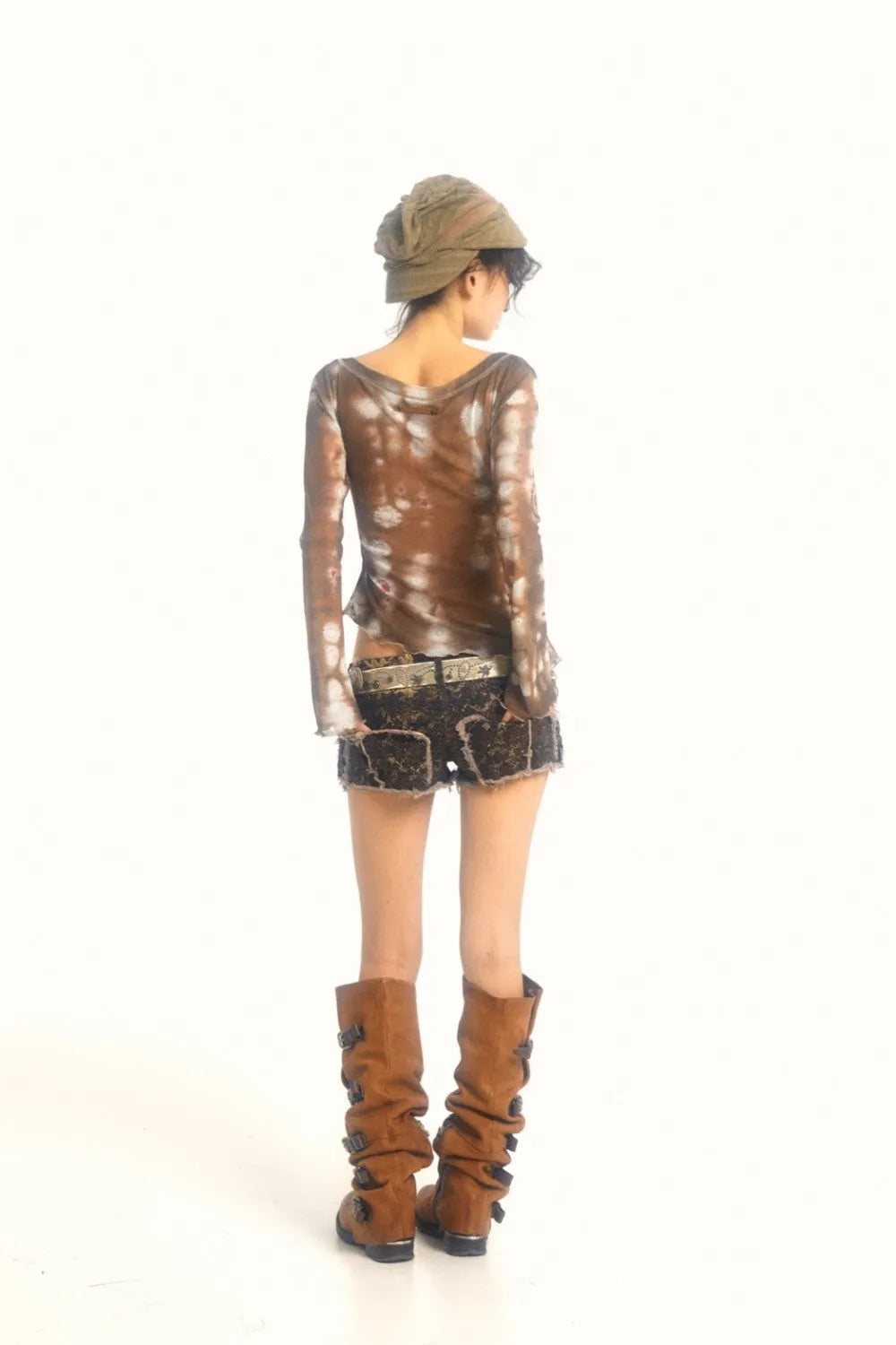 Bleached Tie Dye Top