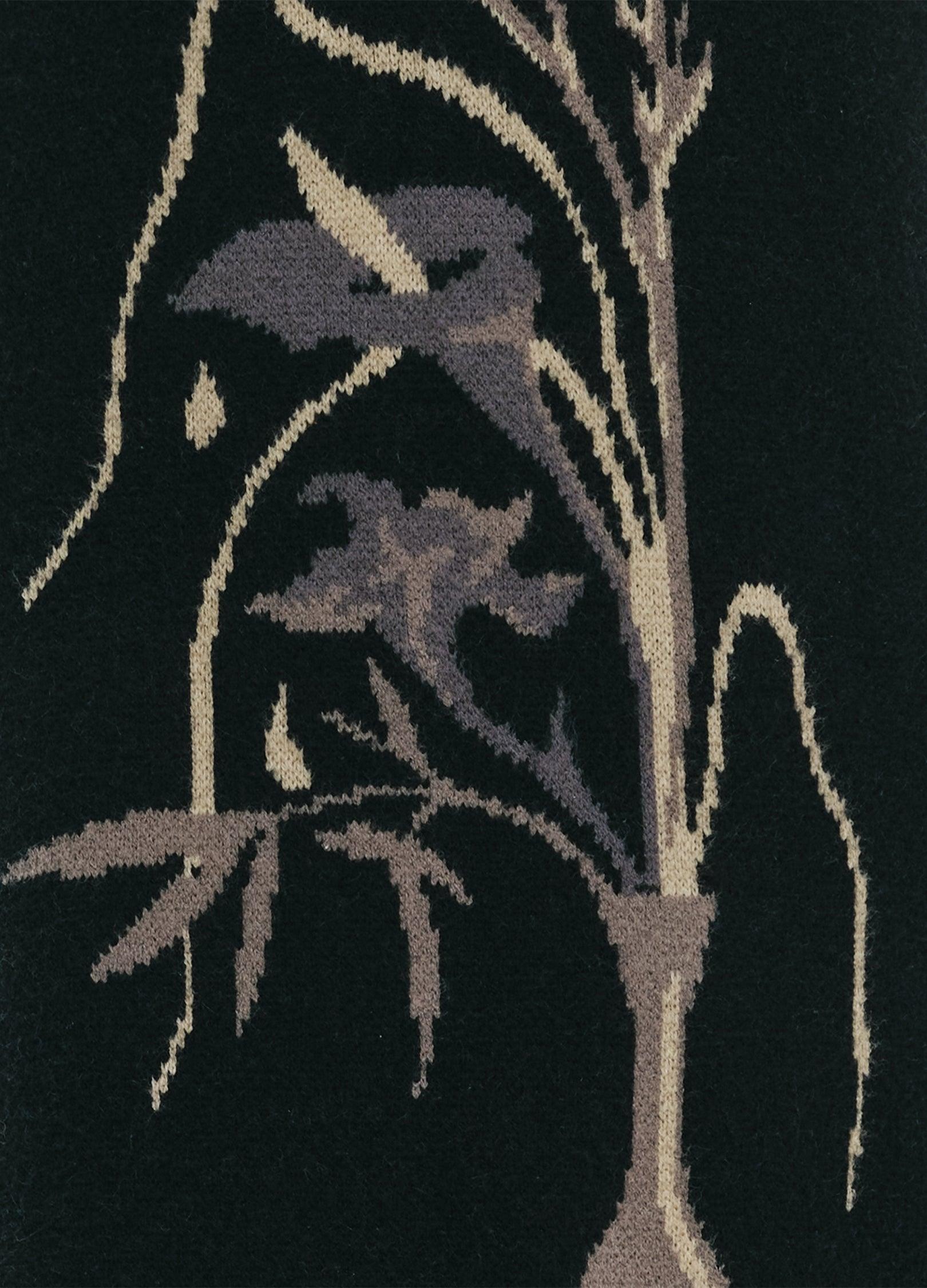 Elegant Floral Print Knit Dress - chiclara