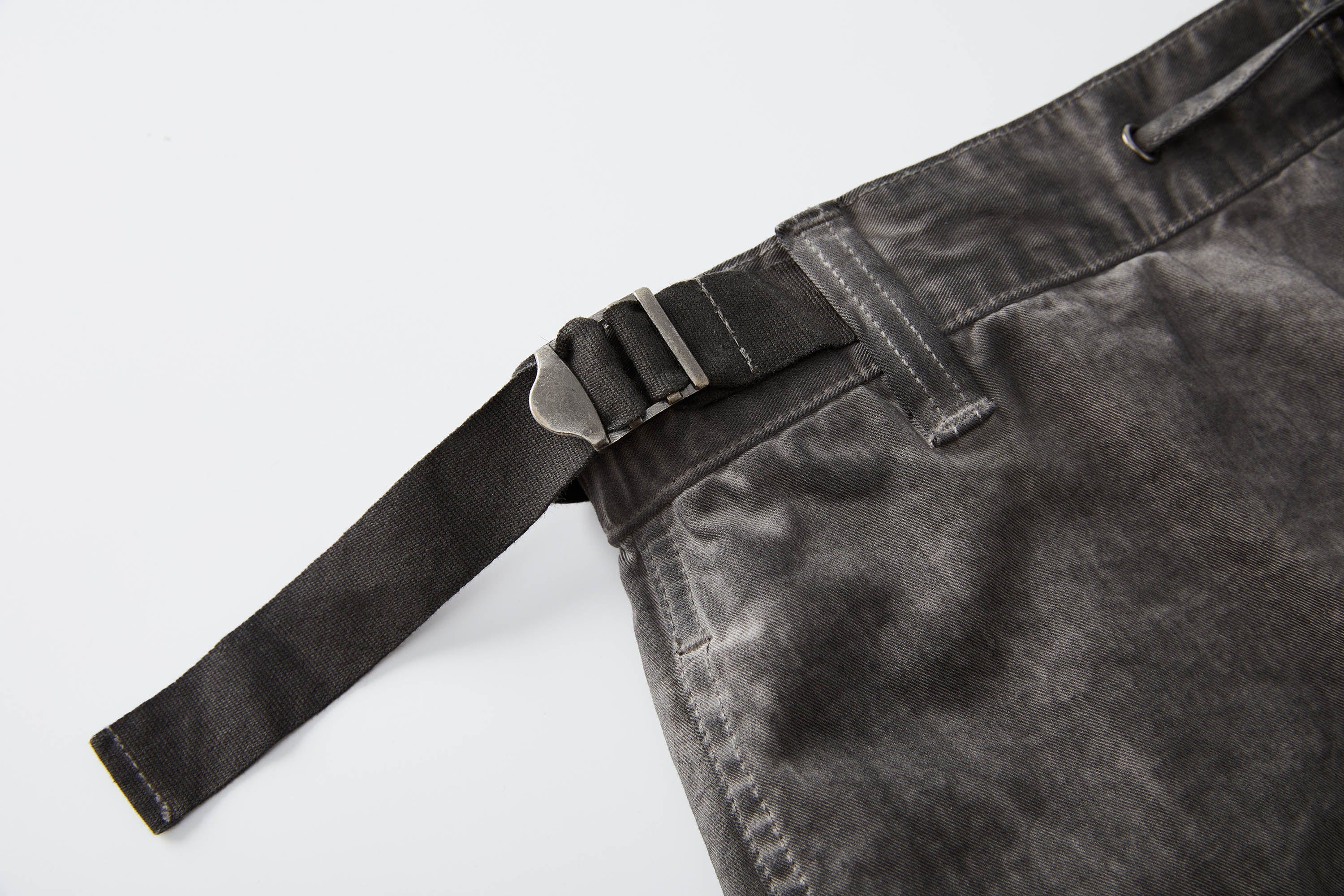 멀티 포켓 크링클 드로스트링 카고 팬츠