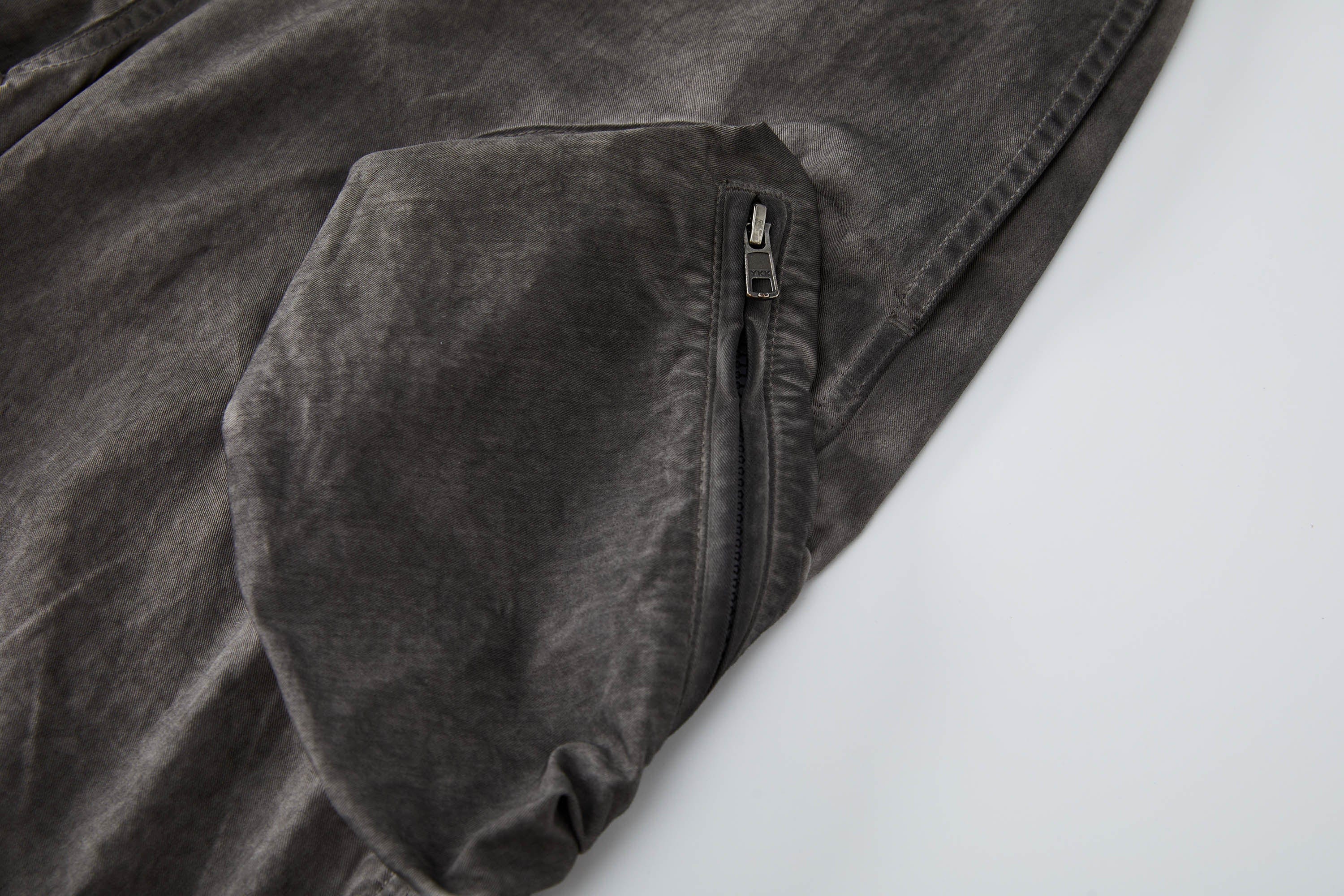 멀티 포켓 크링클 드로스트링 카고 팬츠