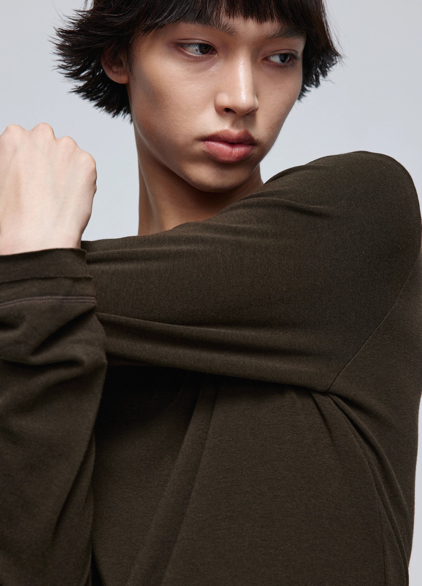 T-shirt à manches longues Henley