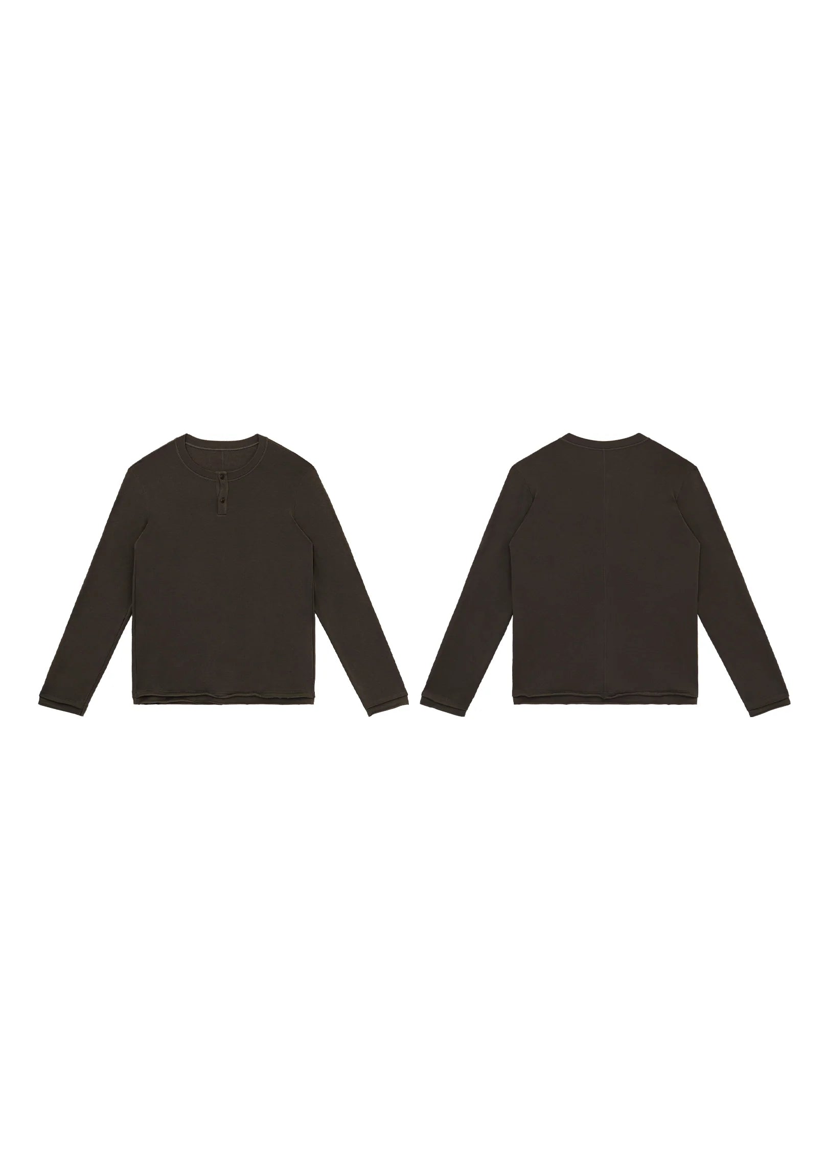 T-shirt à manches longues Henley