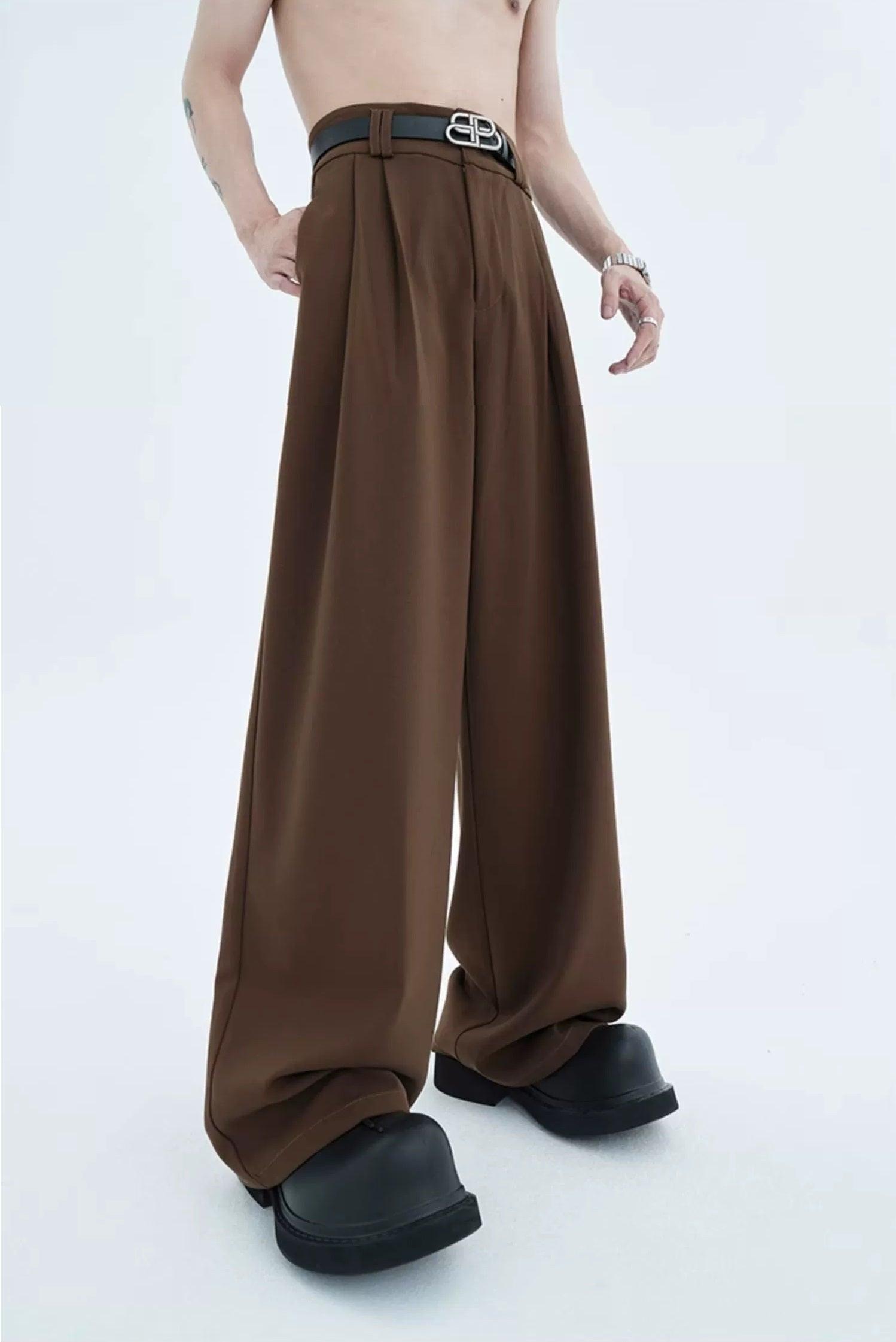 High-waist Wide Leg Tech Trousers