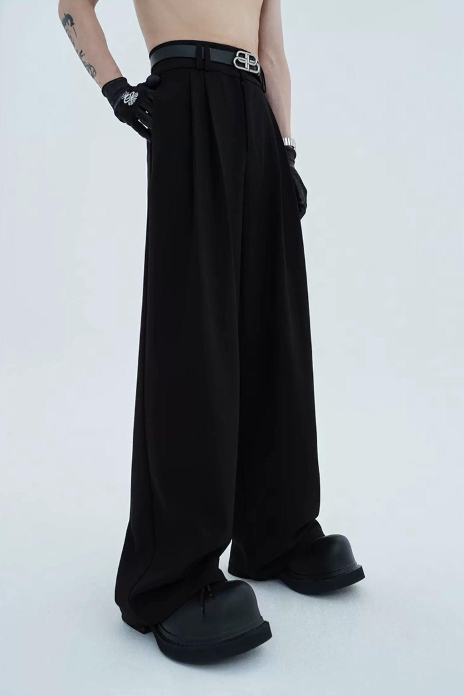 High-waist Wide Leg Tech Trousers