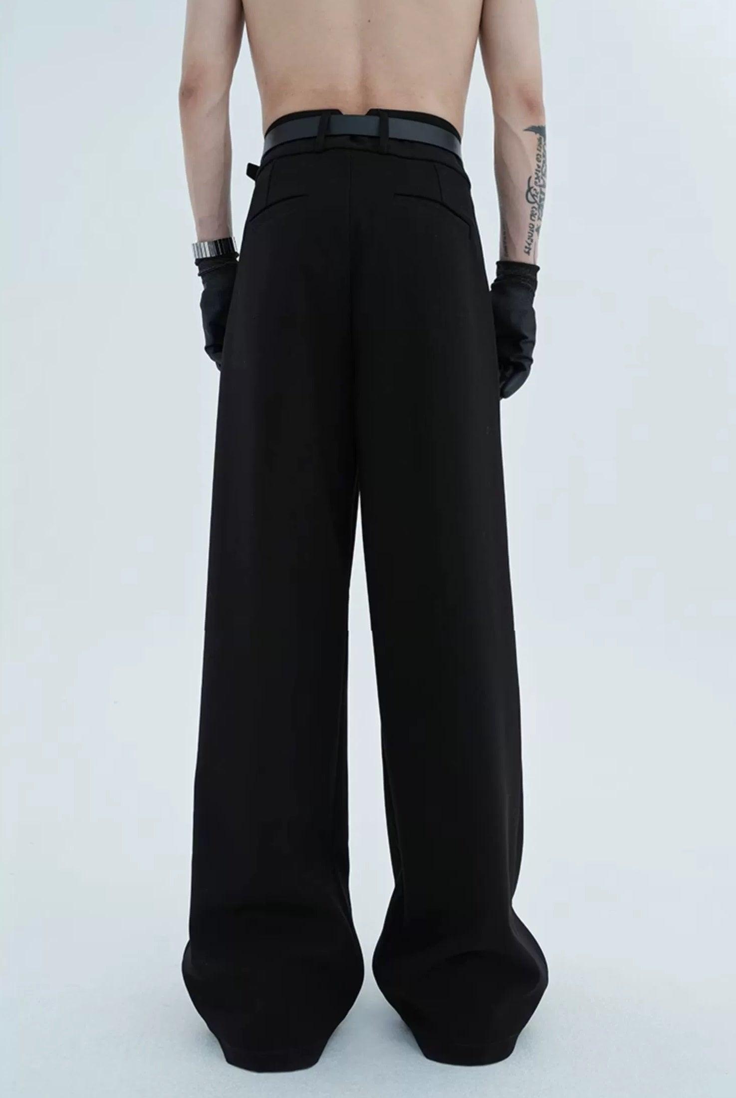 High-waist Wide Leg Tech Trousers