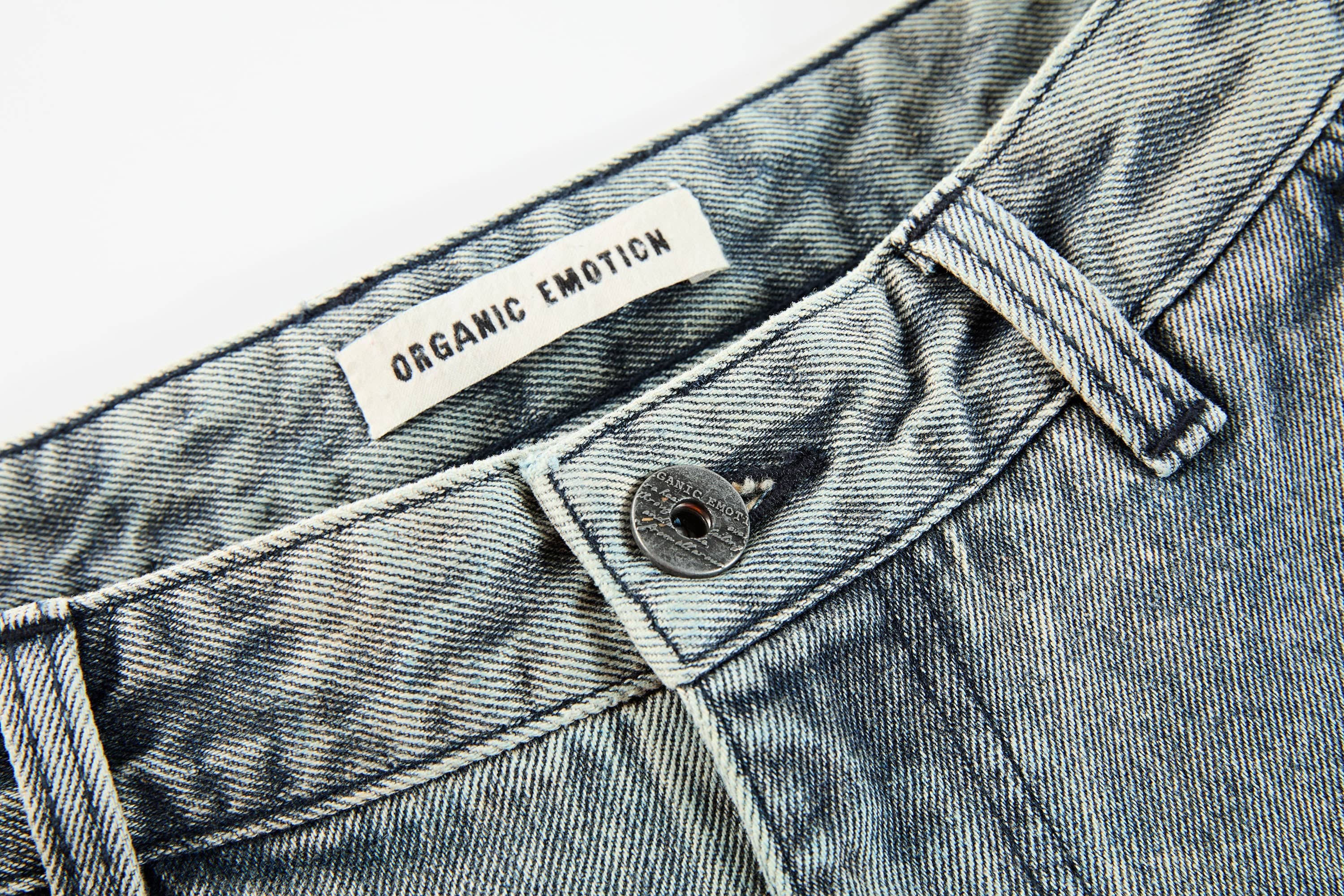 Jean de cargaison en jean en denim lavé