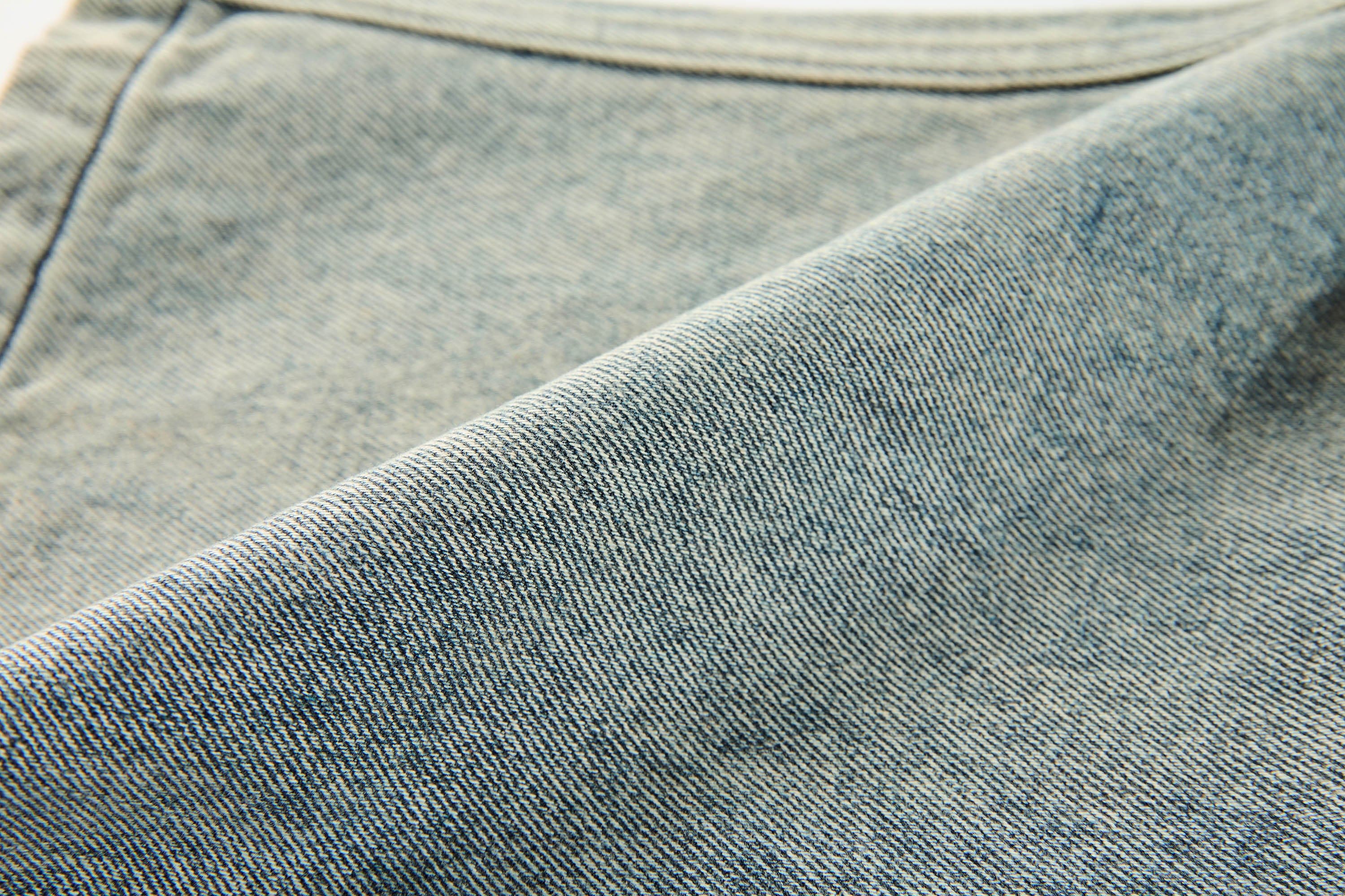 Jean de cargaison en jean en denim lavé