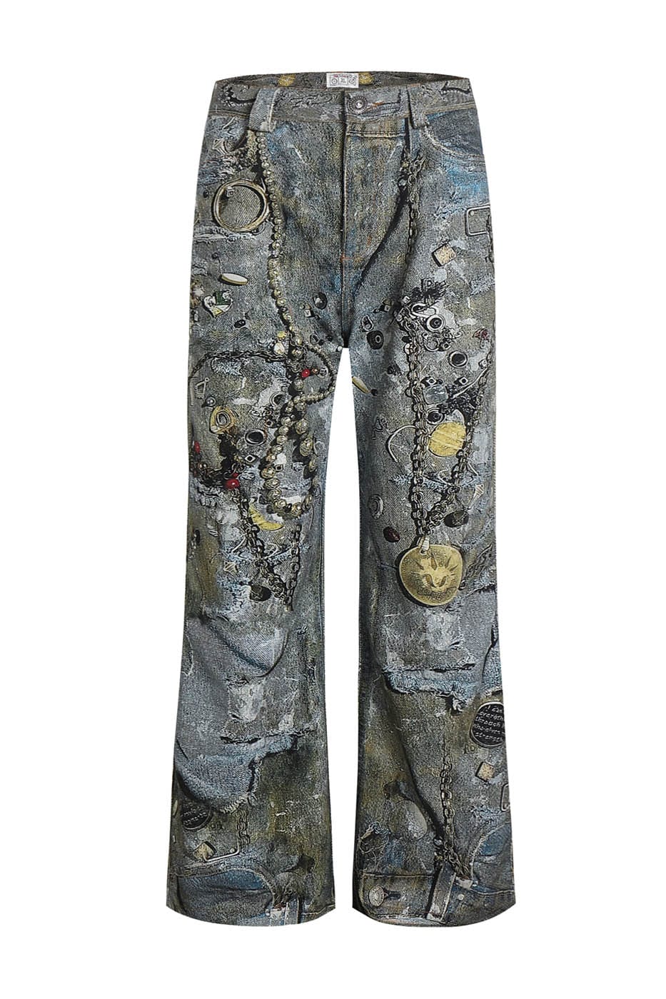 Jeans à chaîne punk