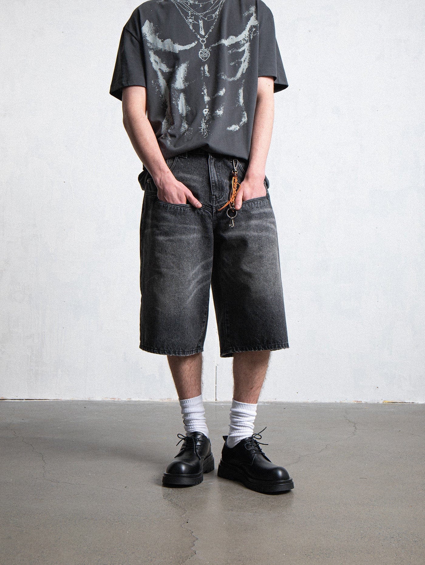 Shorts culotte denim
