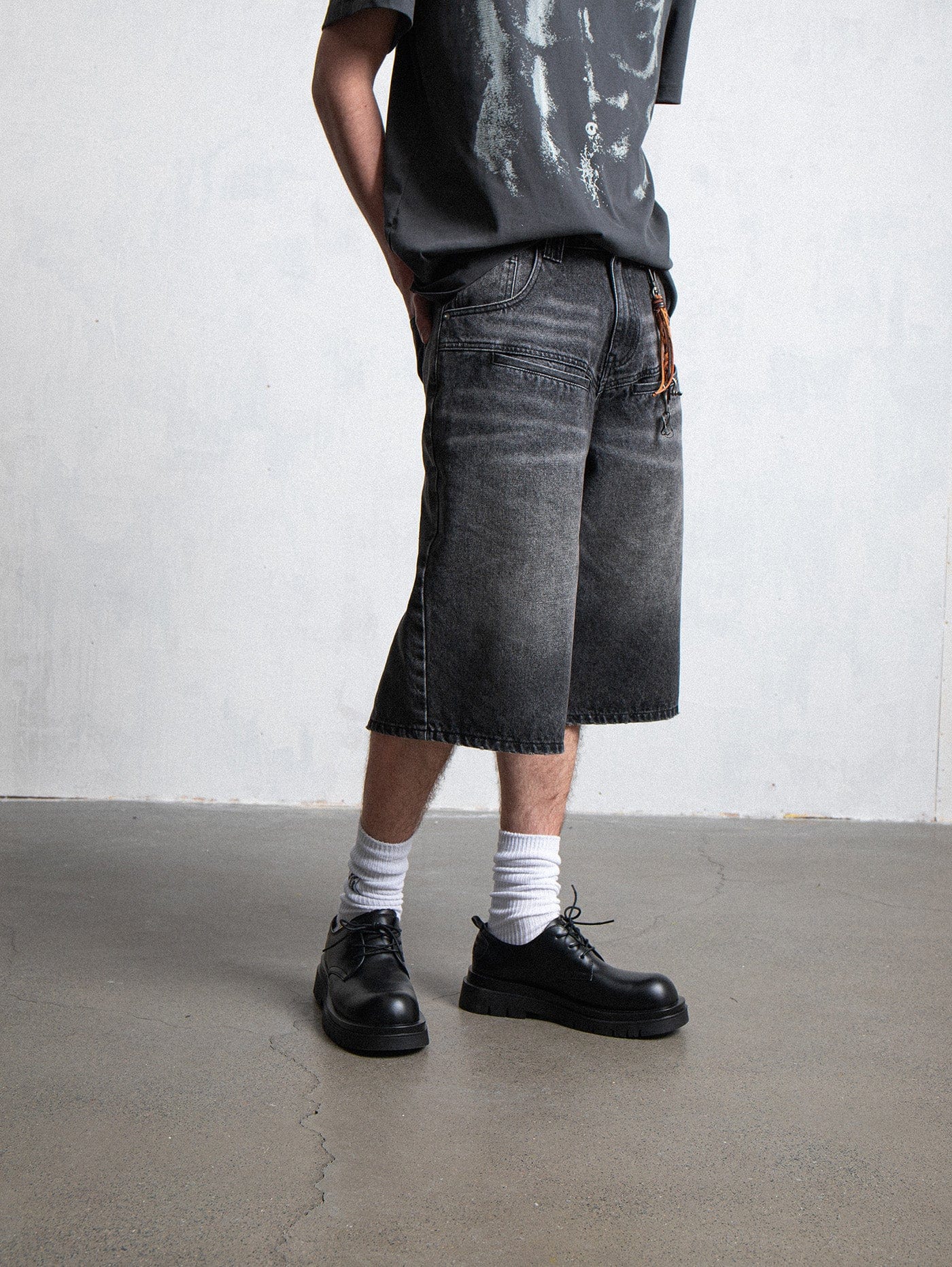 Shorts culotte denim