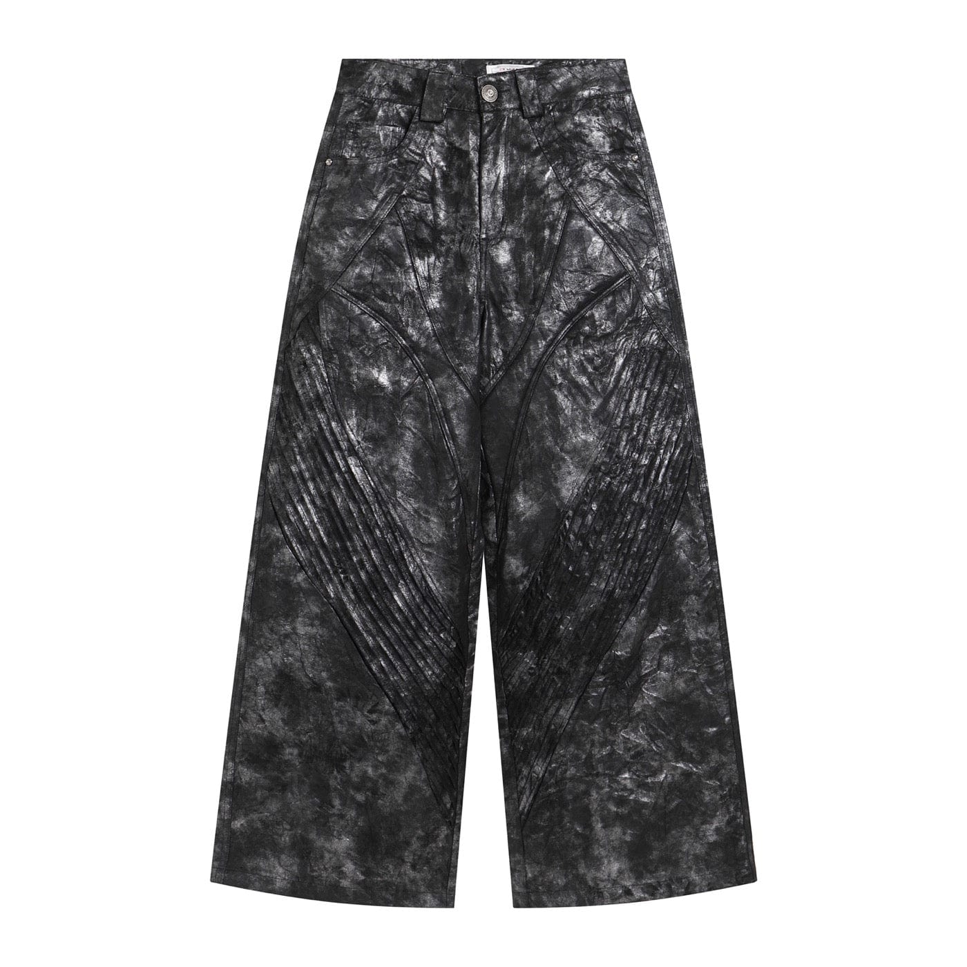 Pantalones de piernas anchas de tinte oscuro