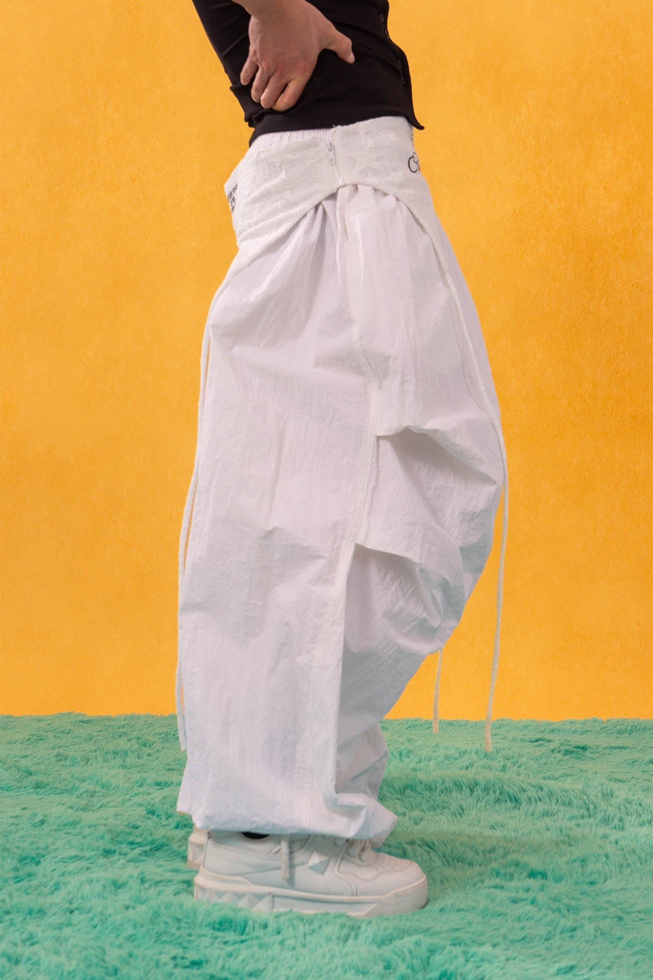 Star Overlay Layered Cargo Pants