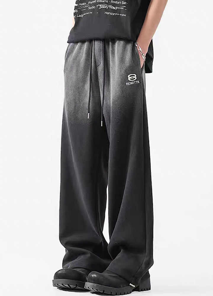 Ombre Wide-Leg Joggers - chiclara