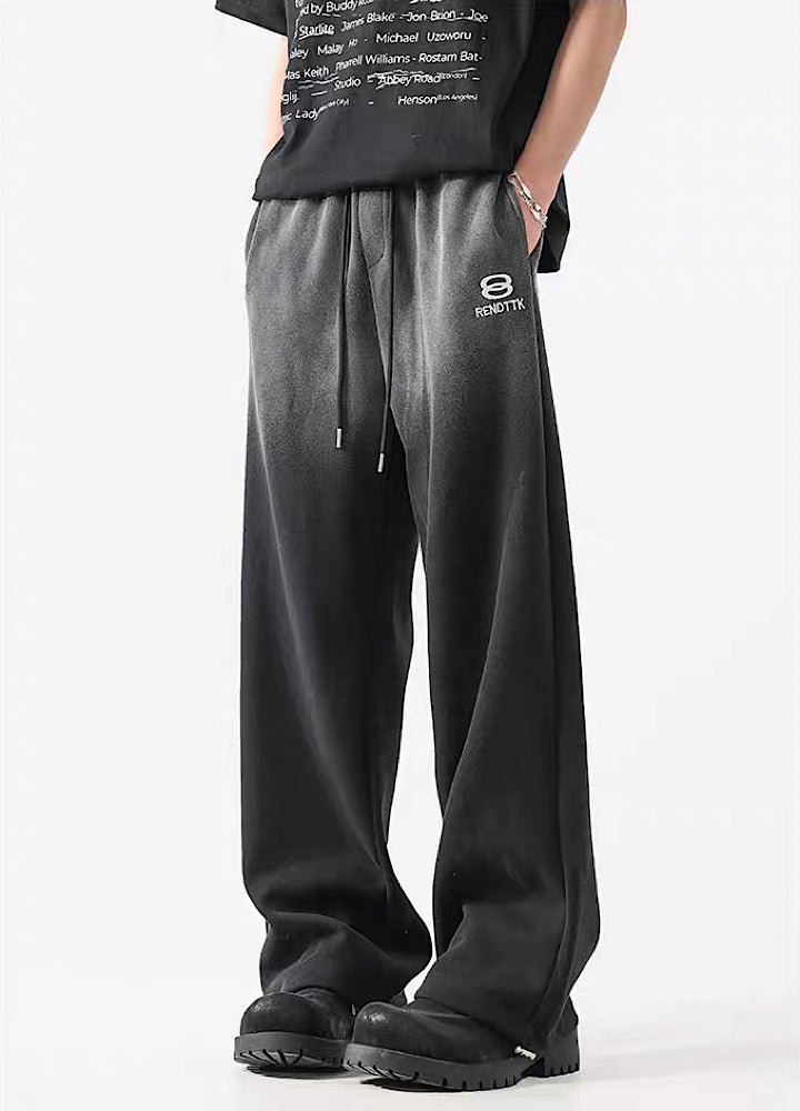 Ombre Wide-Leg Joggers - chiclara