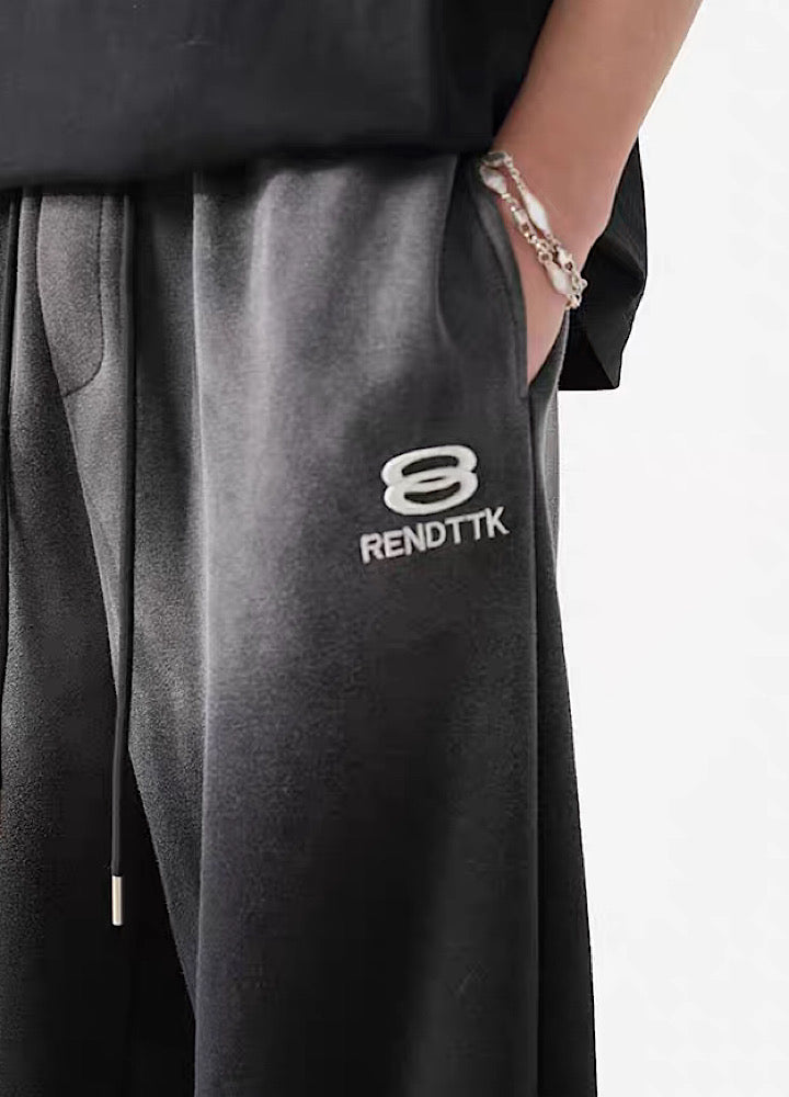 Ombre Wide-Leg Joggers - chiclara